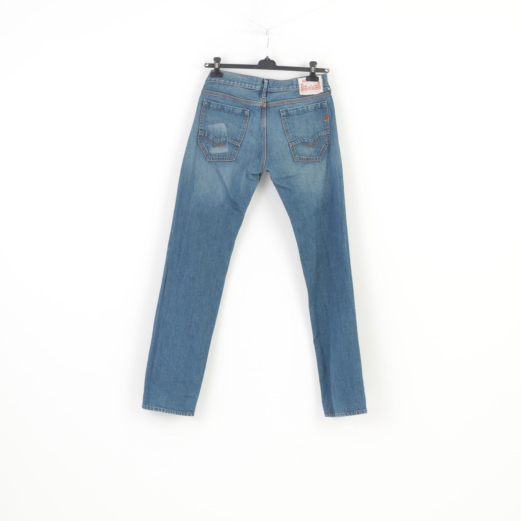 Replay Replay Men 33 Trousers Blue Cotton Denim 10189 Size US 33 - 8 Thumbnail