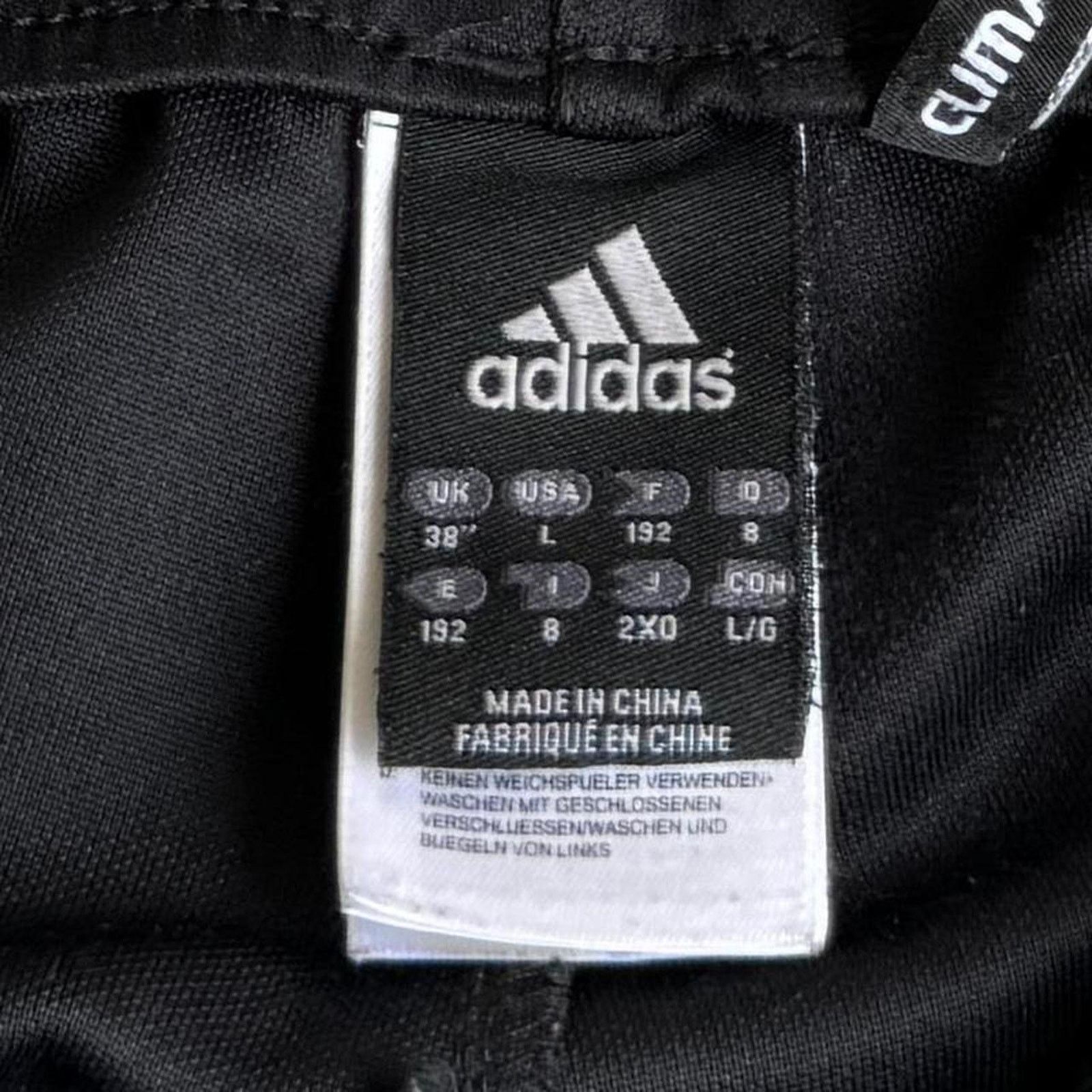 Adidas × Vintage Vintage Y2K Adidas Black Embroidered Grunge Opium Sweatpants Size US 35 - 4 Thumbnail