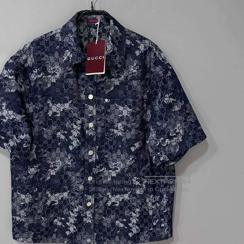Gucci Gucci Ss25 blanket full print short shirt Size US M / EU 48-50 / 2 - 3 Thumbnail