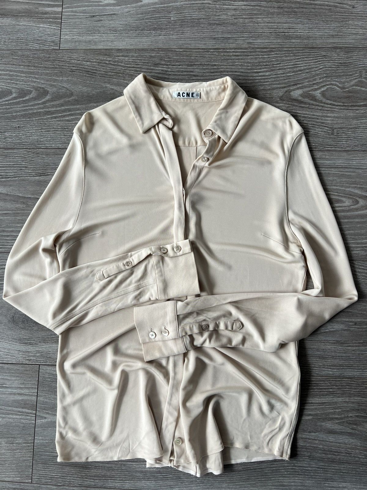 Acne Studios ‼️Vintage Acne Studios SS13 Sloan Jersey Viscose Blouses‼️ Size XS / US 0-2 / IT 36-38 - 8 Thumbnail