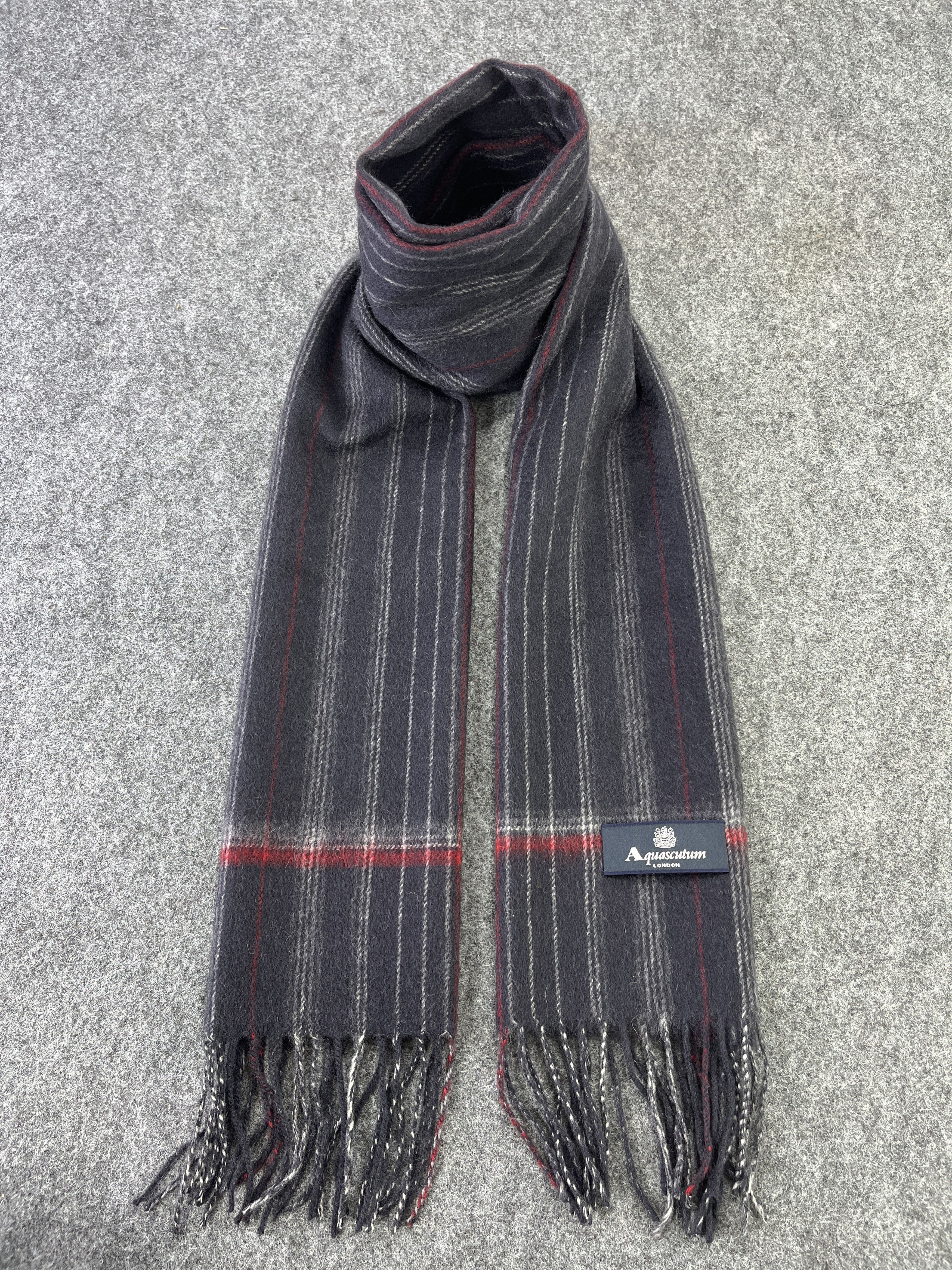 Vintage Aquascutum Scarf Muffler Neckwear T184 Grailed