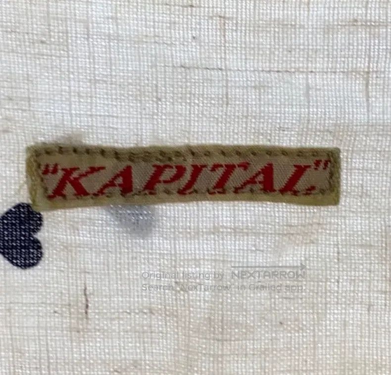 Kapital Kapital Linen love tie shirt short sleeve Size US M / EU 48-50 / 2 - 3 Thumbnail