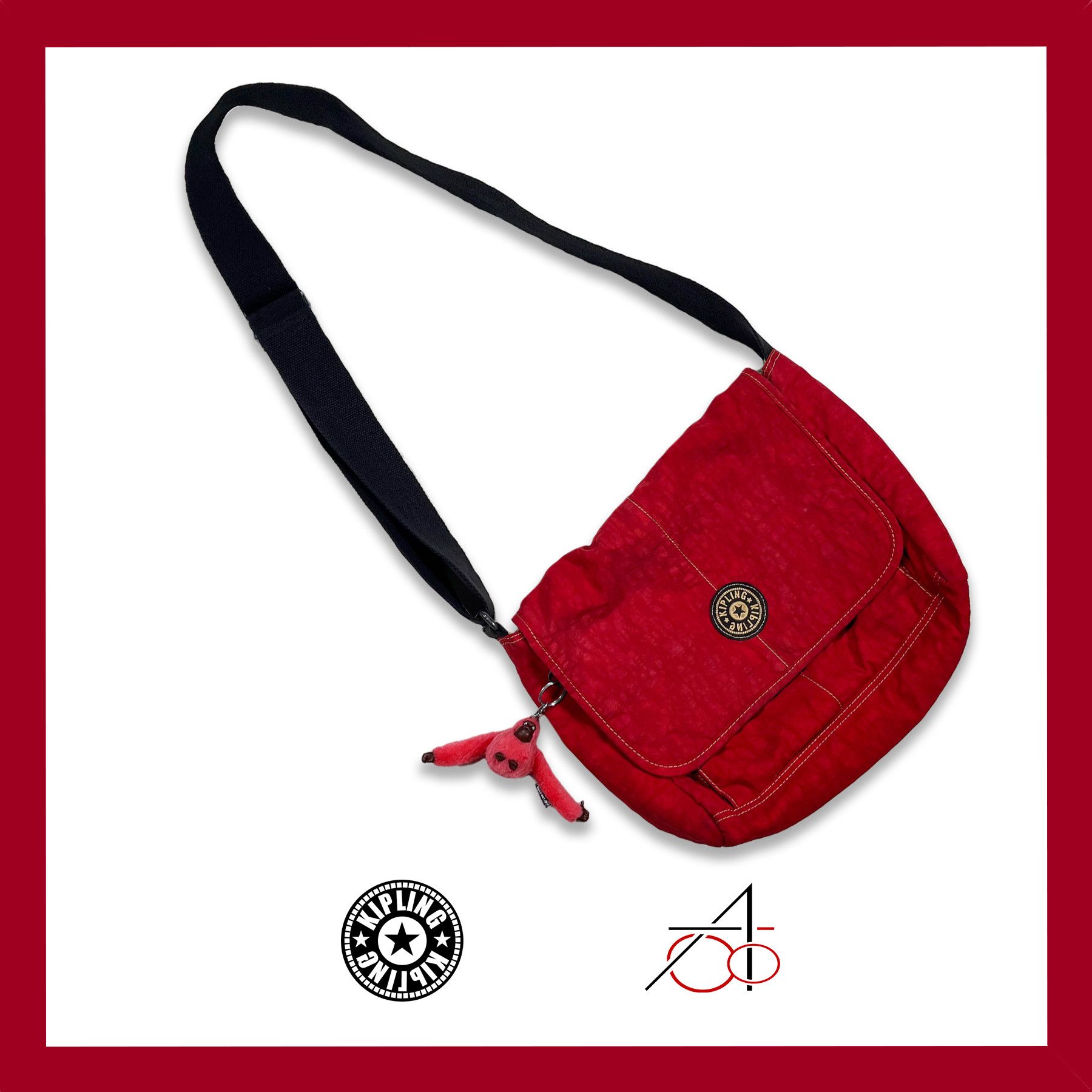 Other Kipling Nylon Messenger Bag with Monkey Size ONE SIZE - 1 Thumbnail