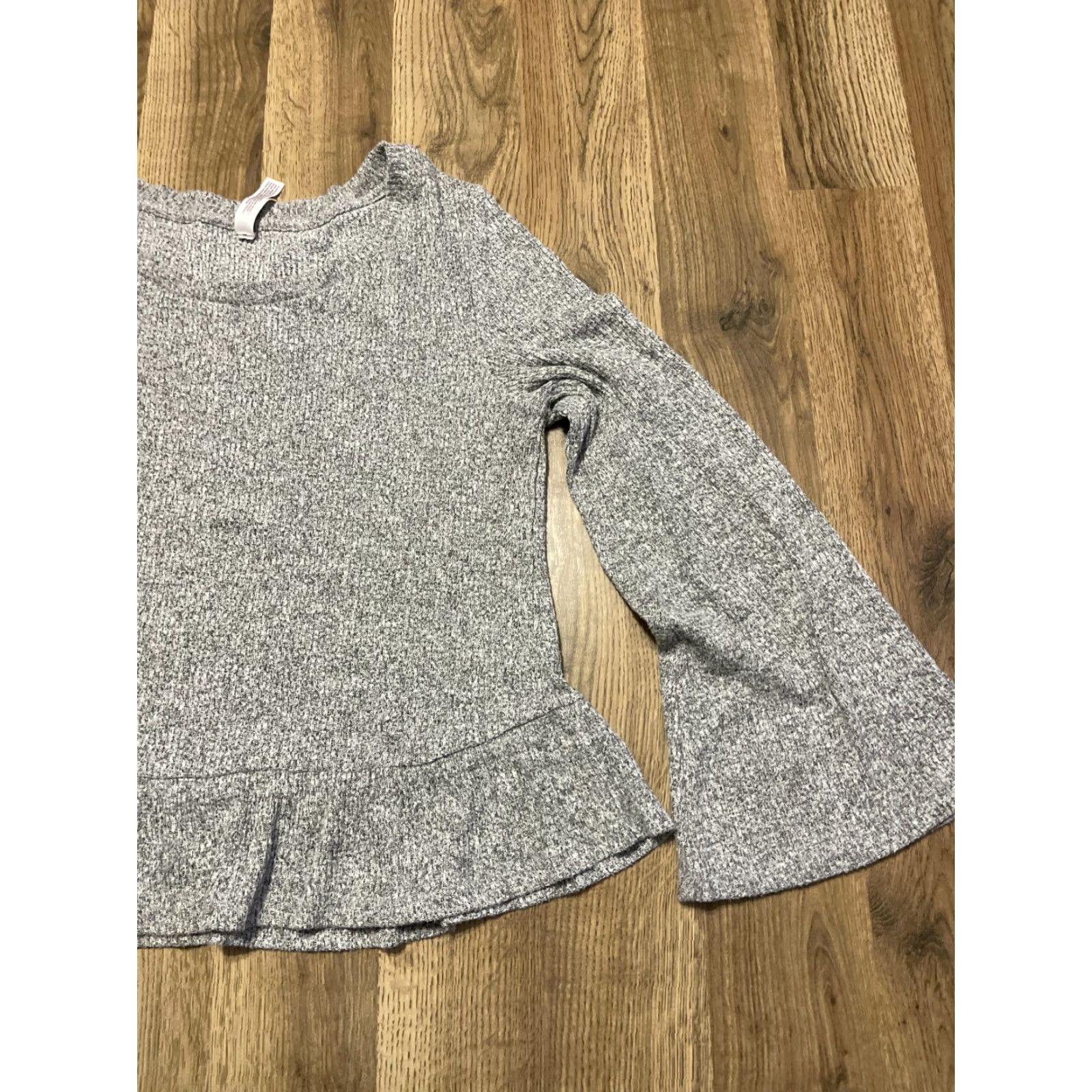Vintage Gilligan & O'Malley Shirt Medium Gray Flared Long Sleeve Solid Women's Size M / US 6-8 / IT 42-44 - 4 Thumbnail