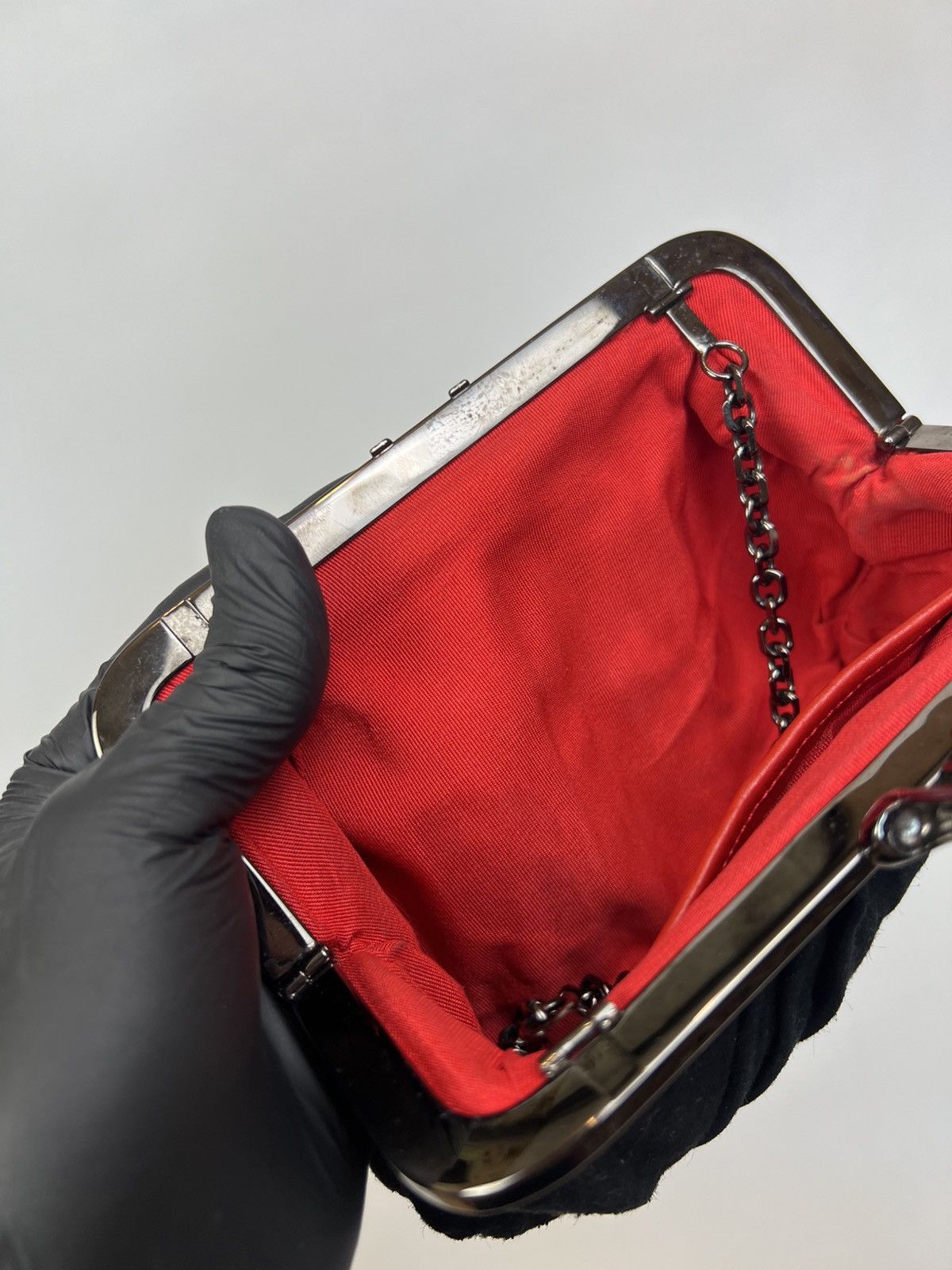 Christian Louboutin Christian Louboutin Clutch Italy Suede bag Size ONE SIZE - 9 Thumbnail