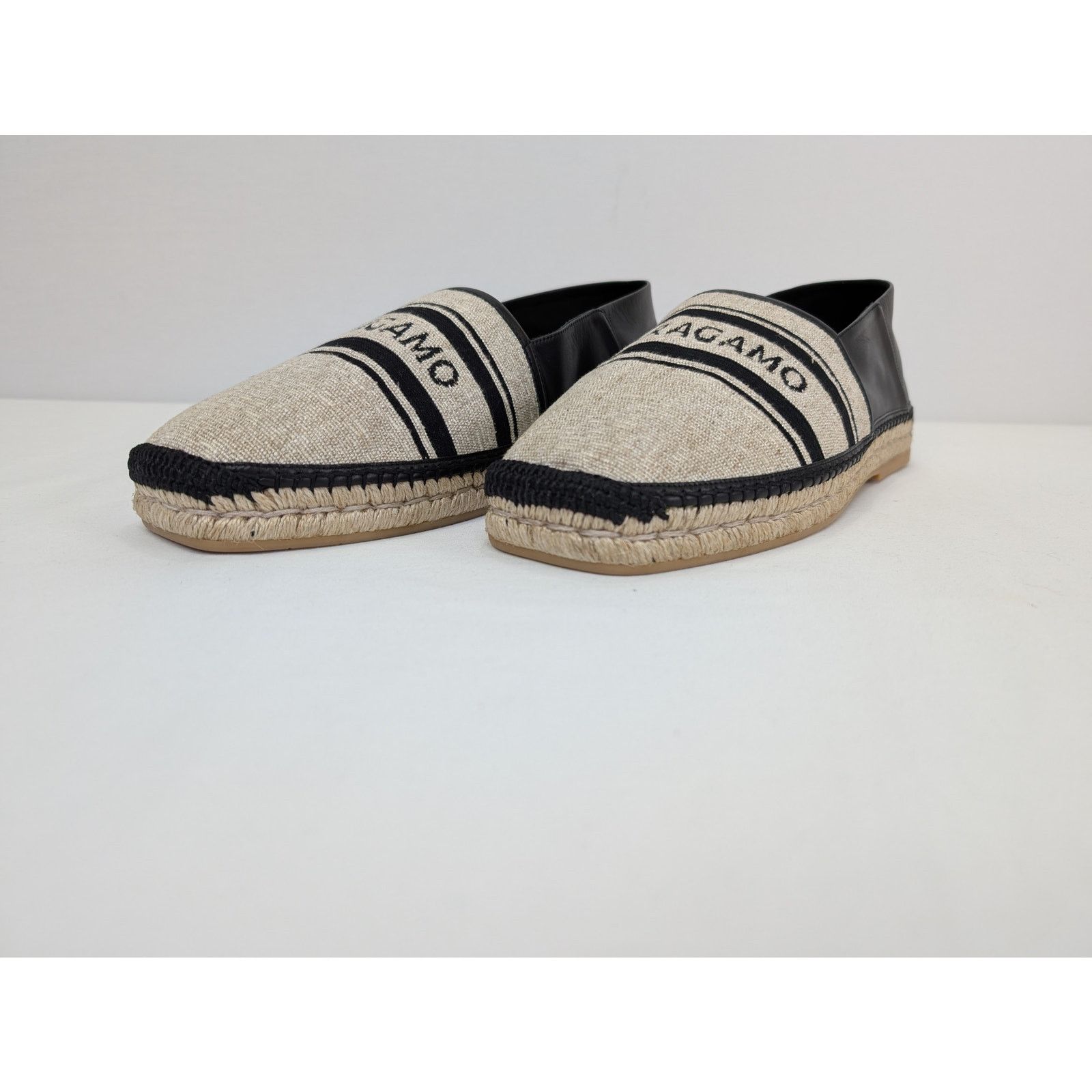 Salvatore Ferragamo o1rshd1 Jacquard canvas espadrilles shoe in multicolor Size US 12 / EU 45 - 6 Thumbnail