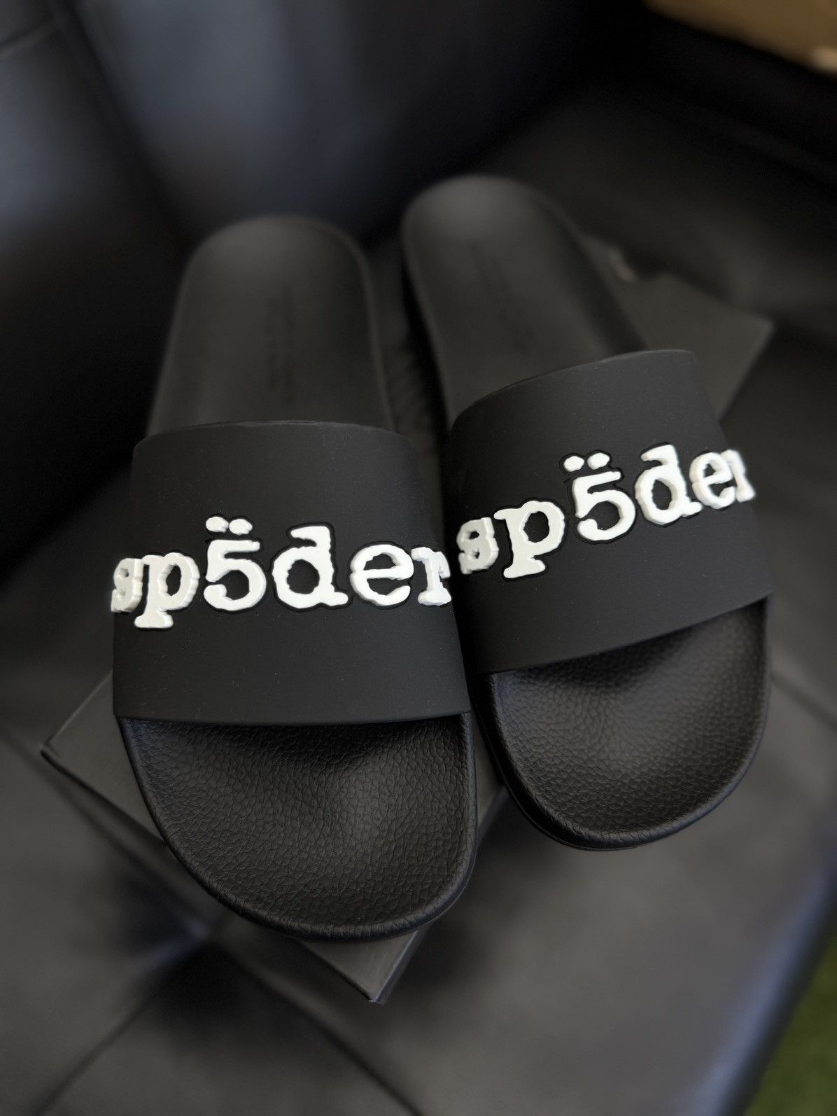 Sp5der Sp5der Slides Slip On Black Size 10 (Brand New) Size US 10 / EU 43 - 4 Thumbnail