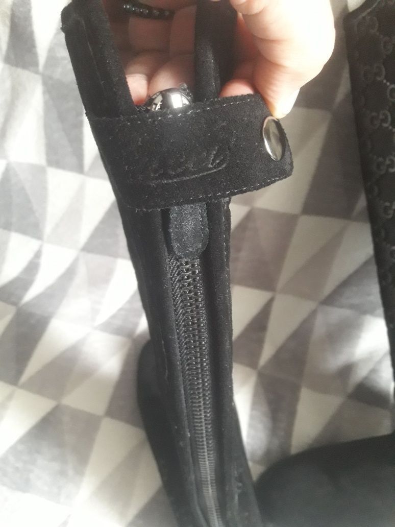 Gucci Gucci Velour Leather Boots Size US 7 / IT 37 - 2 Thumbnail