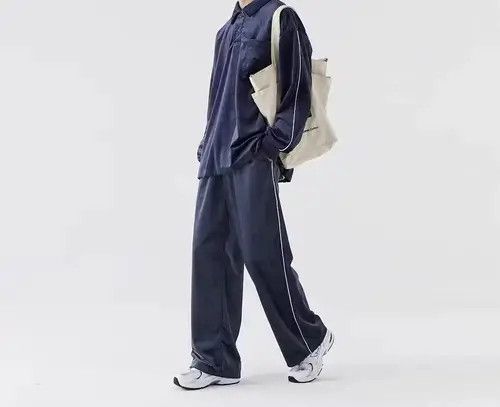 Japanese Brand 20AW Indigo Union Japan Dark Blue Silk Striped Pants Size US 32 / EU 48 - 3 Thumbnail