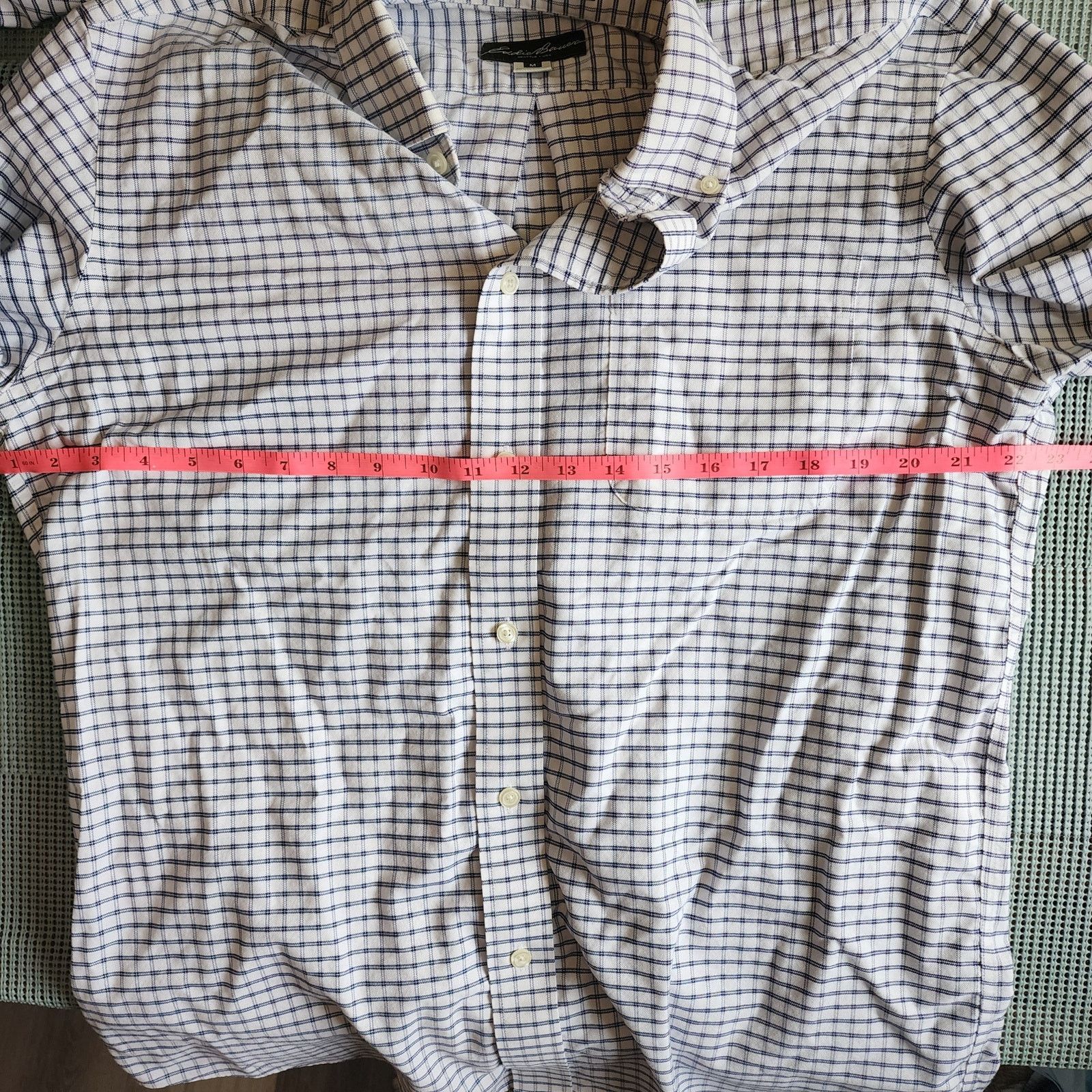 Eddie Bauer Men's M Eddie Bauer Blue White Check Shirt Size US M / EU 48-50 / 2 - 7 Thumbnail