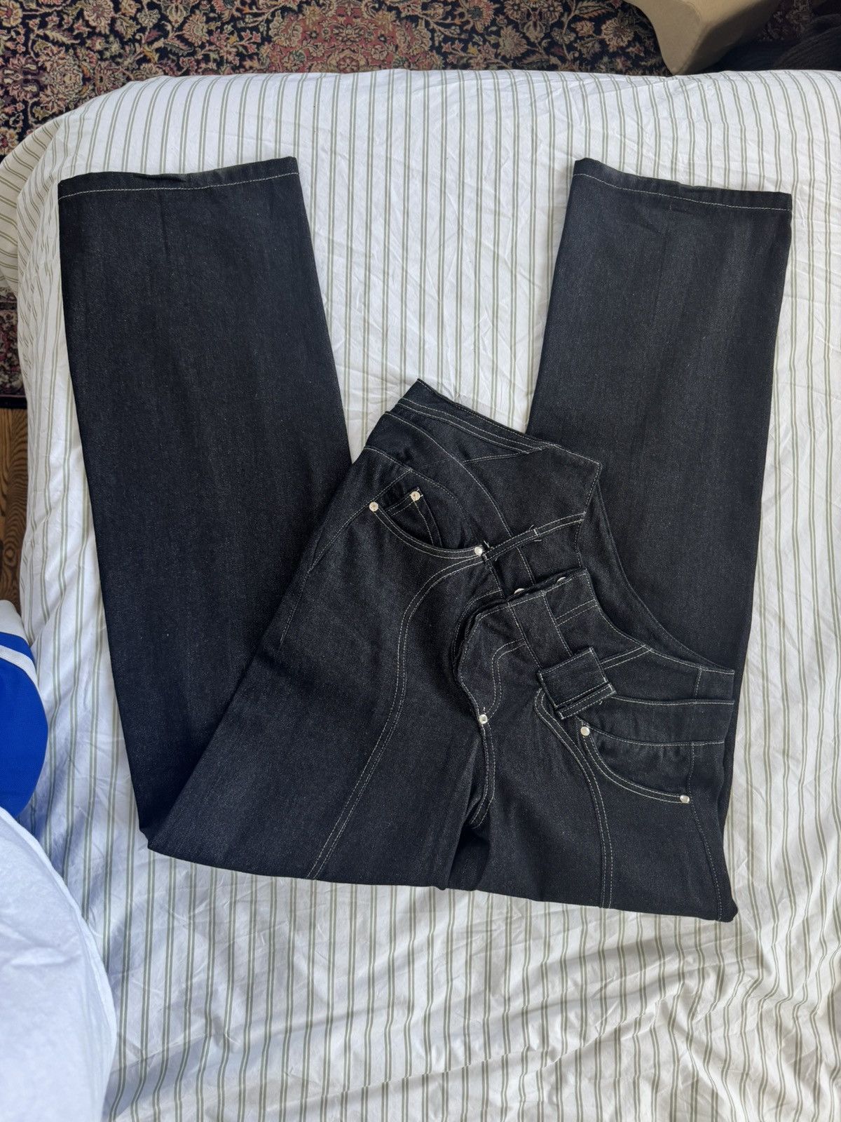 Other ONRUSH twirl jeans in black with belt Size US 31 - 4 Thumbnail