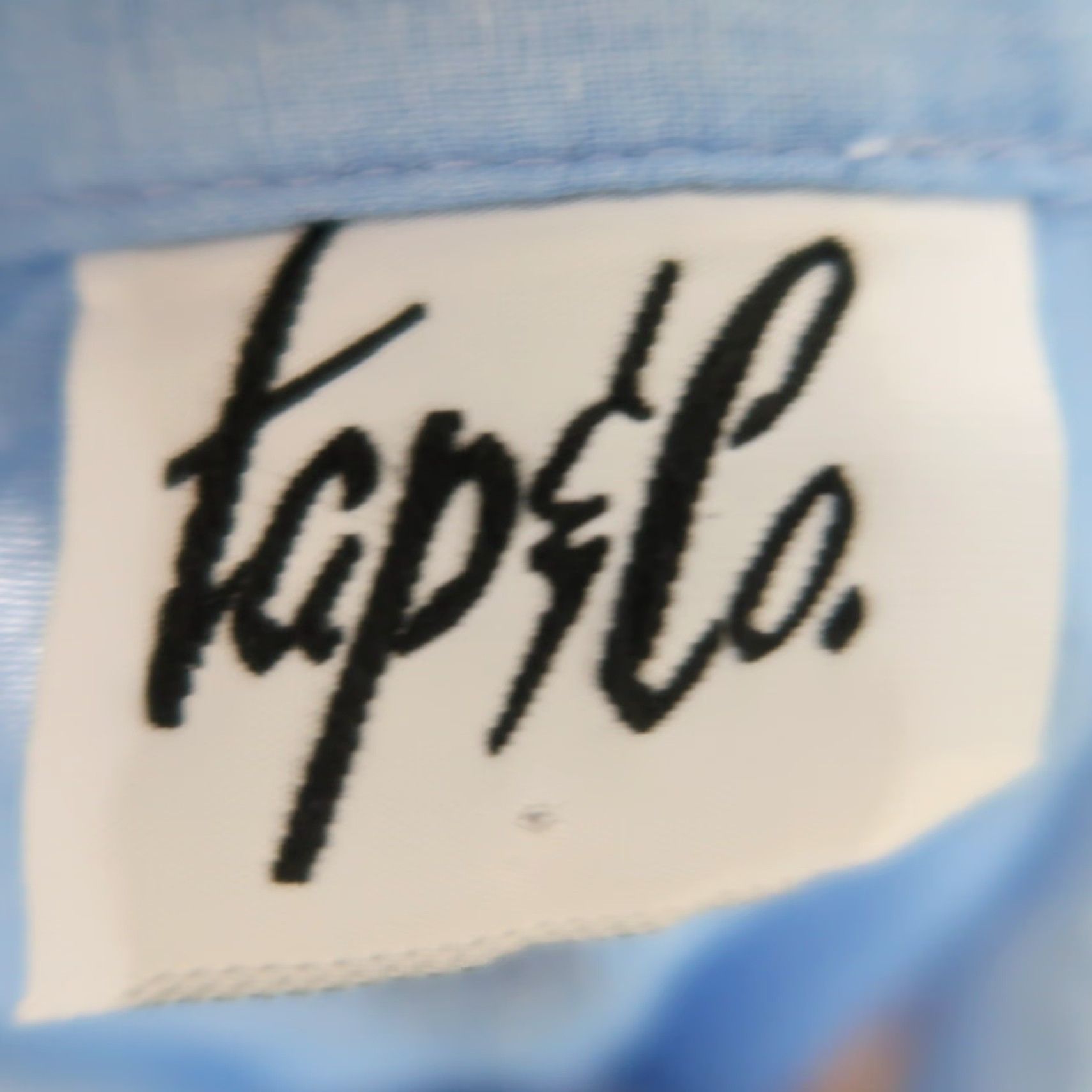 CO VINTAGE Tap & Co light blue printed button down shirt M Size M / US 6-8 / IT 42-44 - 4 Thumbnail