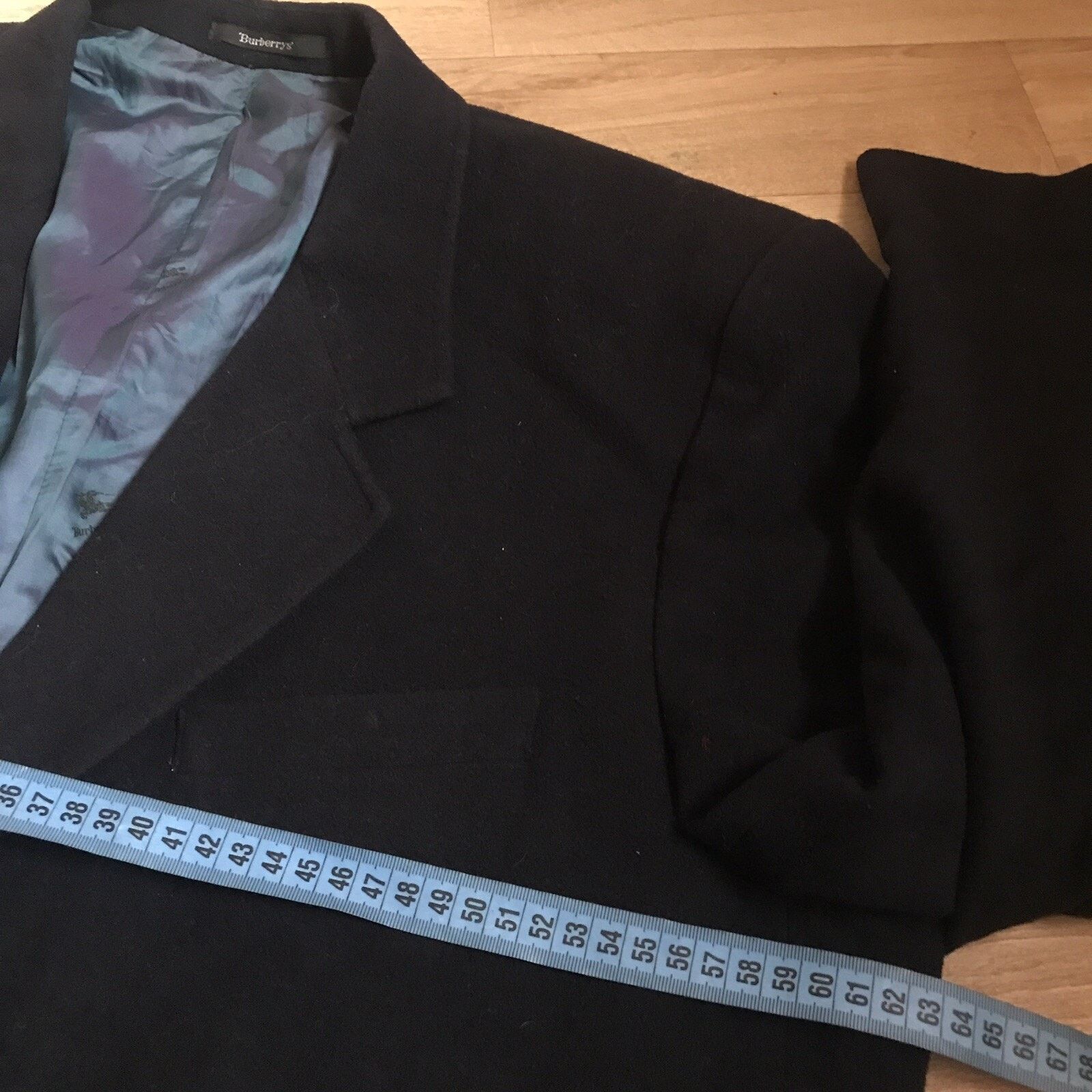 Burberry VINTAGE Burberry coat blazer wool cashmere men’s blue navy Size US L / EU 52-54 / 3 - 16 Thumbnail