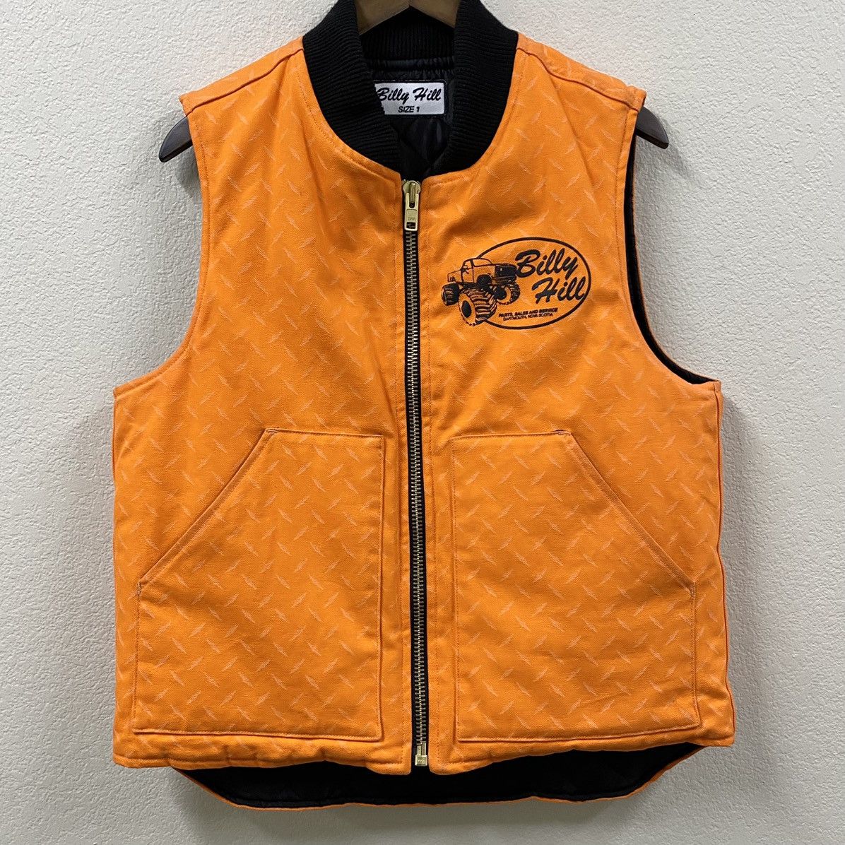 Billy Hill 2021 BILLY HILL MONSTER TRUCK GRAVEYARD ORANGE VEST (SZ. 1) Size US M / EU 48-50 / 2 - 3 Thumbnail