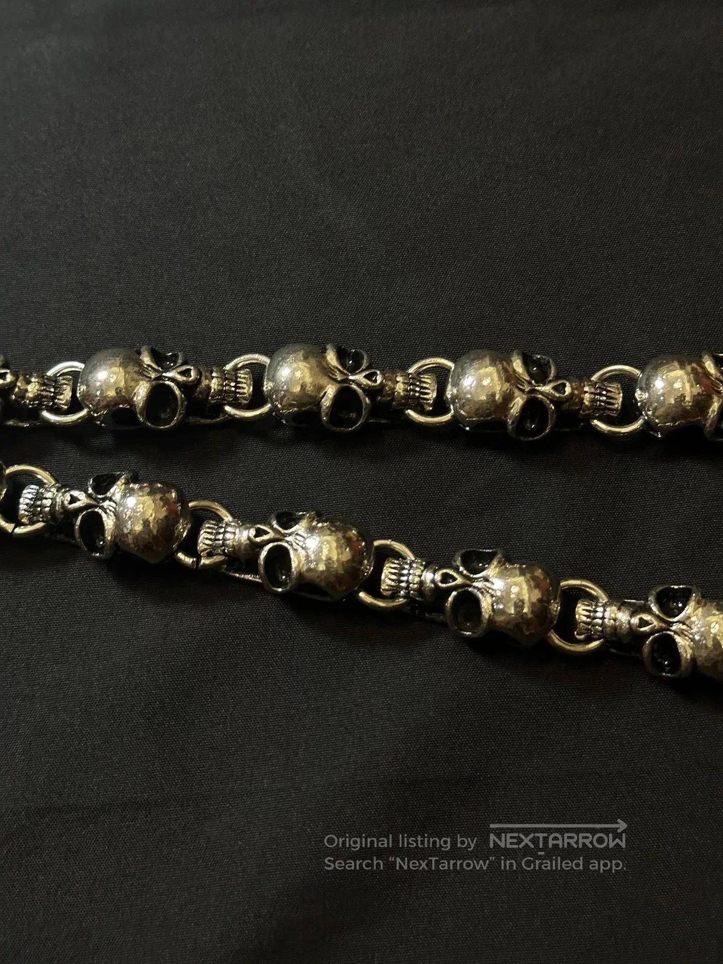 Vintage vintage 90s skull wallet chain. Size ONE SIZE - 5 Thumbnail