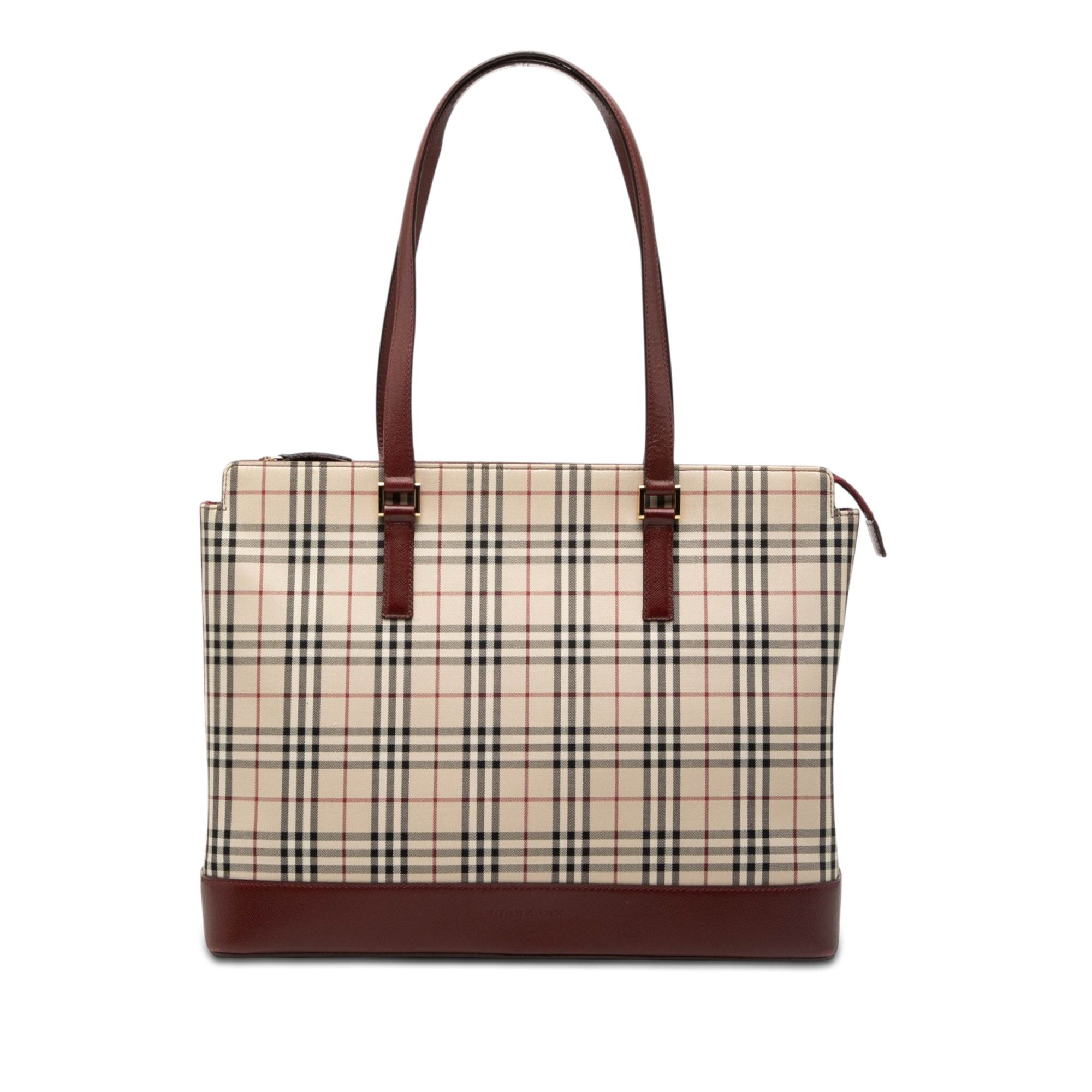 Burberry House Check Canvas Tote Size ONE SIZE - 1 Thumbnail