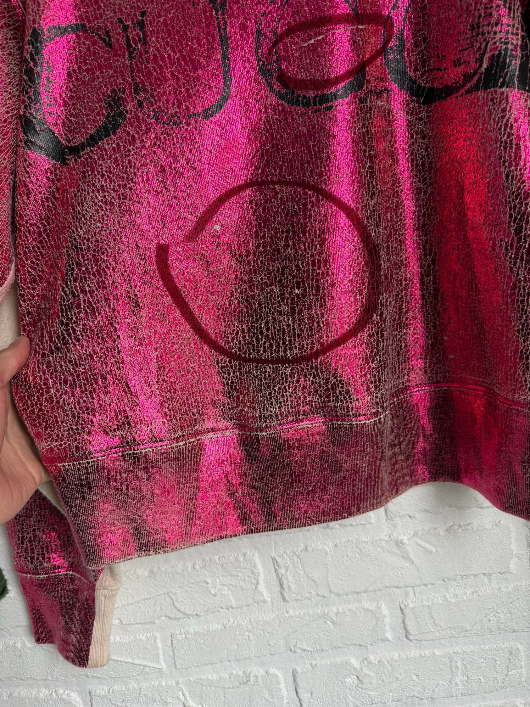 Gucci Gucci Blind For Love Metallic Pink Logo Sweatshirt Crewneck Size XS / US 0-2 / IT 36-38 - 3 Thumbnail