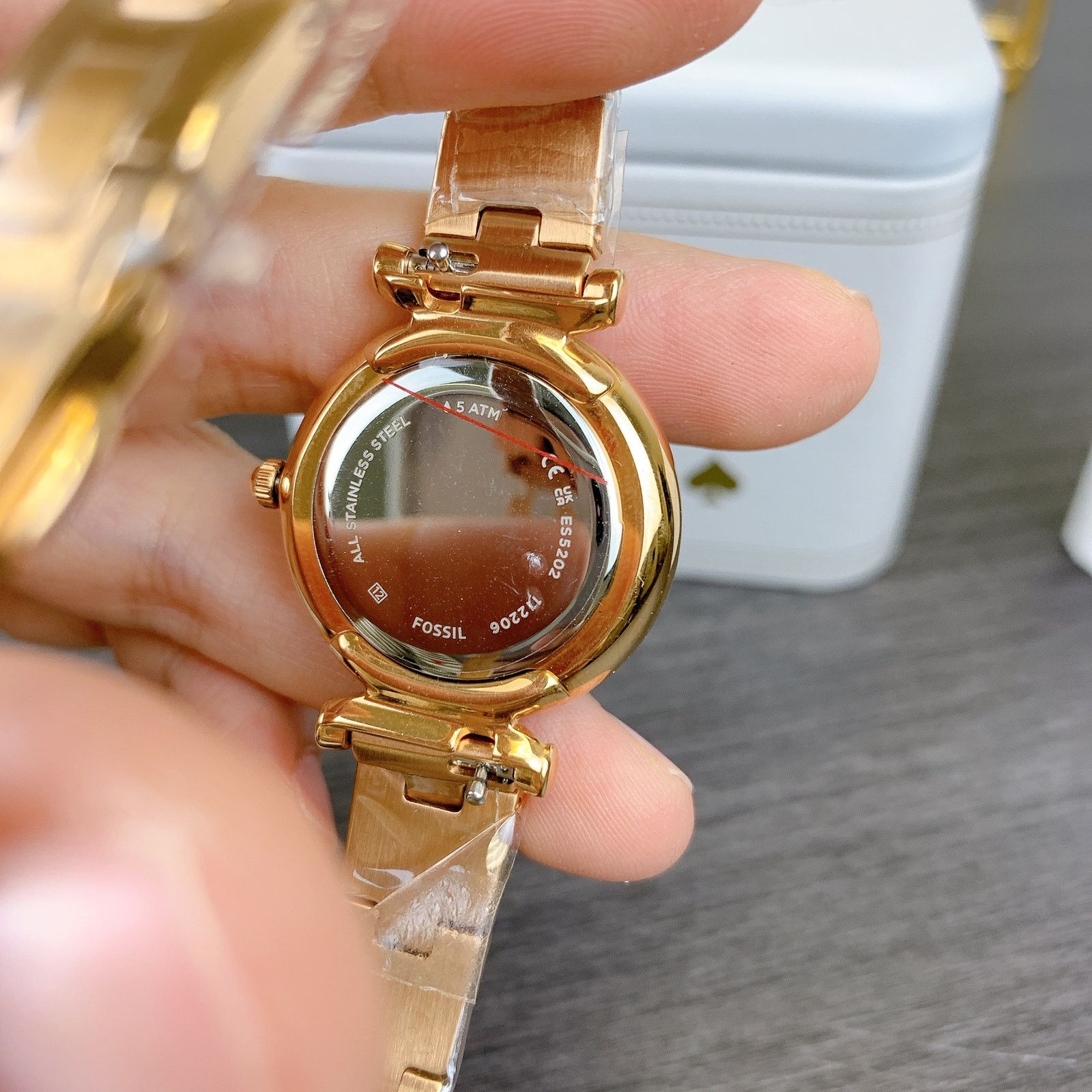 Fossil Fossil ES5202 Carlie Three-Hand Rose Gold-Stainless Watch Size ONE SIZE - 3 Thumbnail