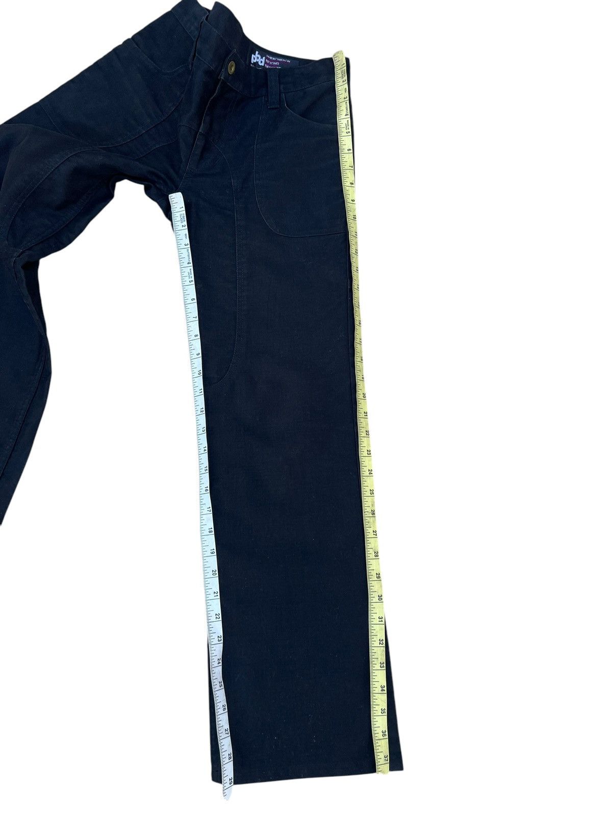 Japanese Brand Phenomenon Japan Fade Black Moleskin Cotton Flare Pant Size US 30 / EU 46 - 4 Thumbnail