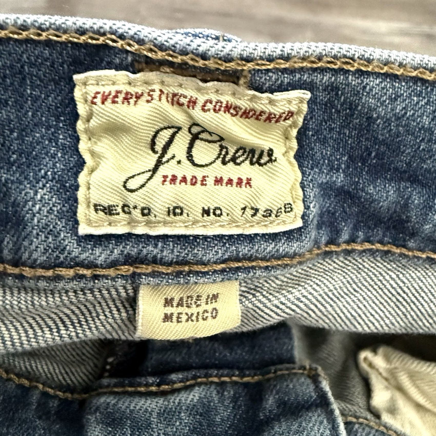 J.Crew J.CREW Jeans Mens 36x30 770 Straight Stretch Blue Denim Size US 36 / EU 52 - 2 Thumbnail