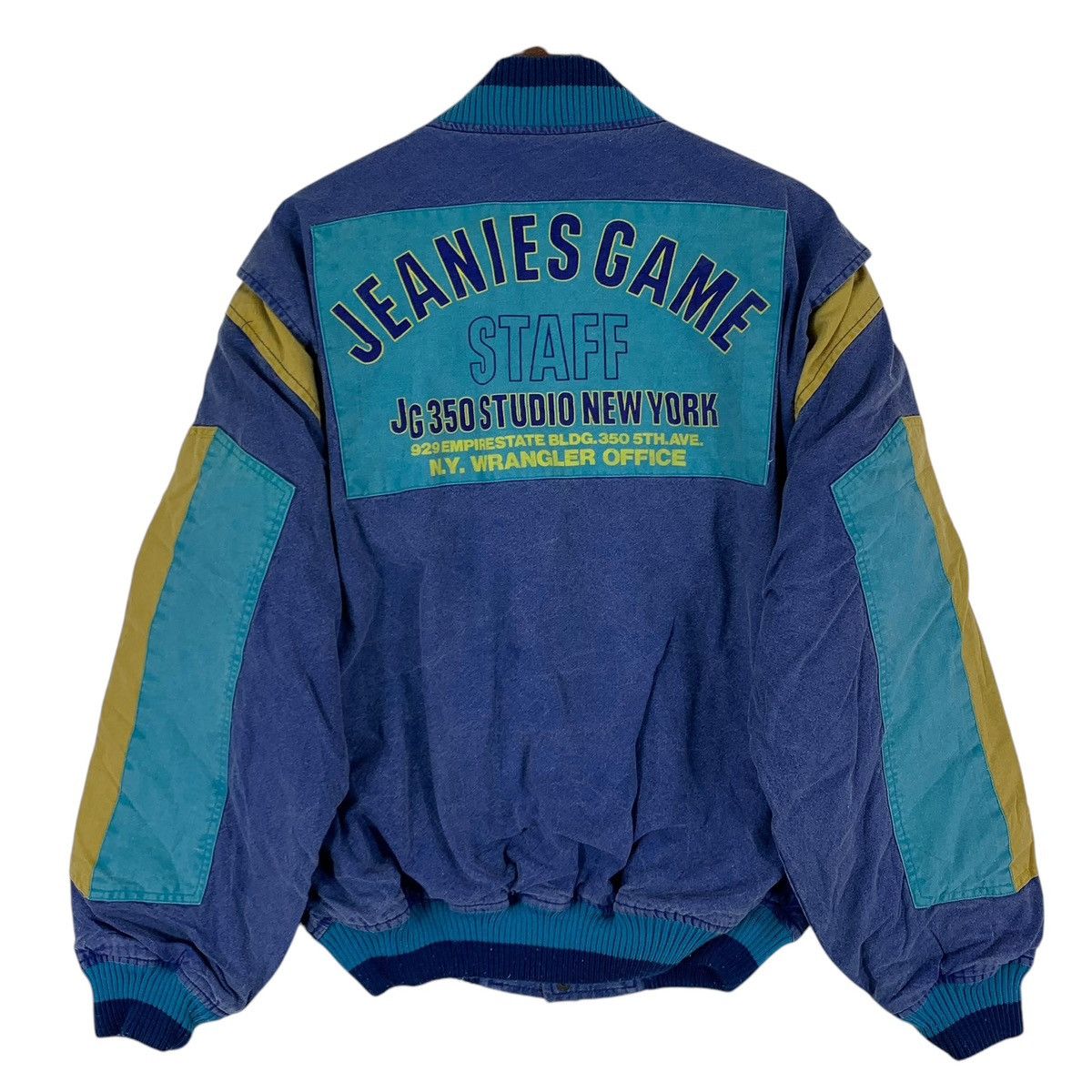 Vintage × Wrangler VINTAGE 350 STUDIO STAFF JEANIES GAMES STAFF BOMBER JACKET Size US L / EU 52-54 / 3 - 1 Thumbnail