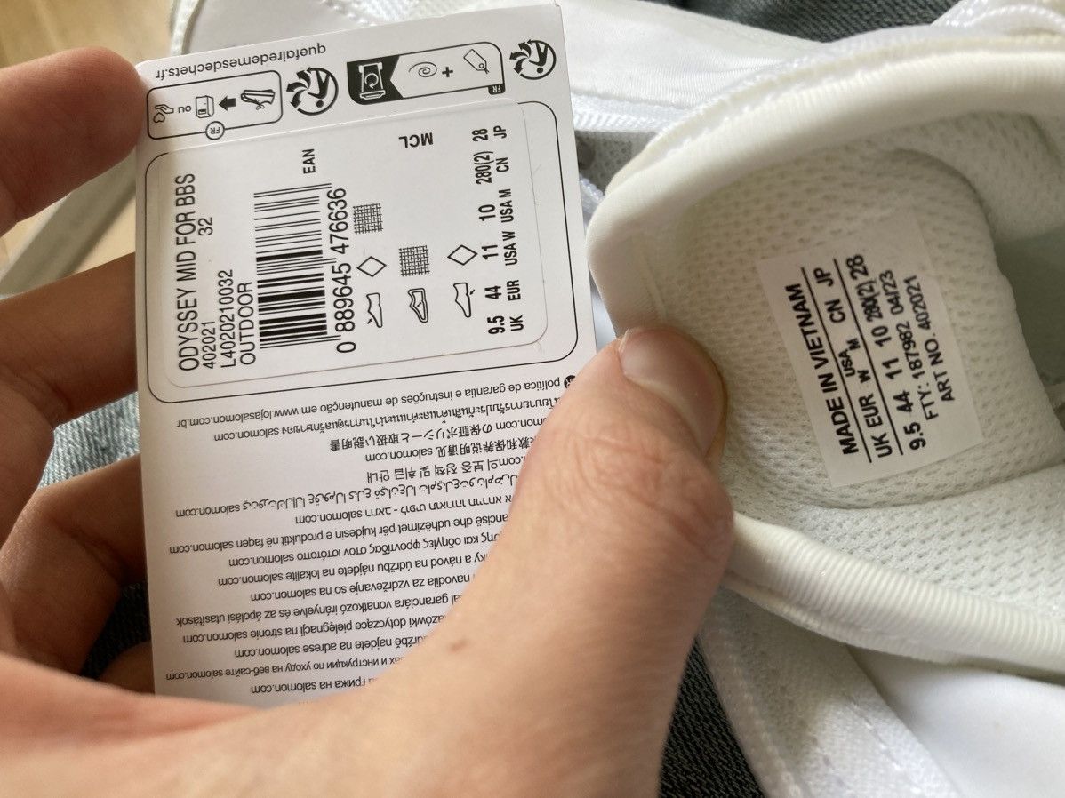 11 By Boris Bidjan Saberi × Salomon Salomon Odyssey Mid by 11 BBS white Size US 10 / EU 43 - 15 Thumbnail