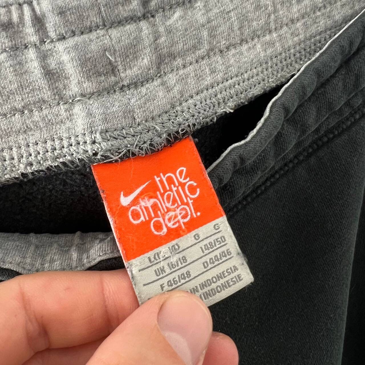 Vintage Nike Flared Sweatpants Cotton Mini Swoosh Y2K Style Size 34" / US 12 / IT 48 - 5 Thumbnail