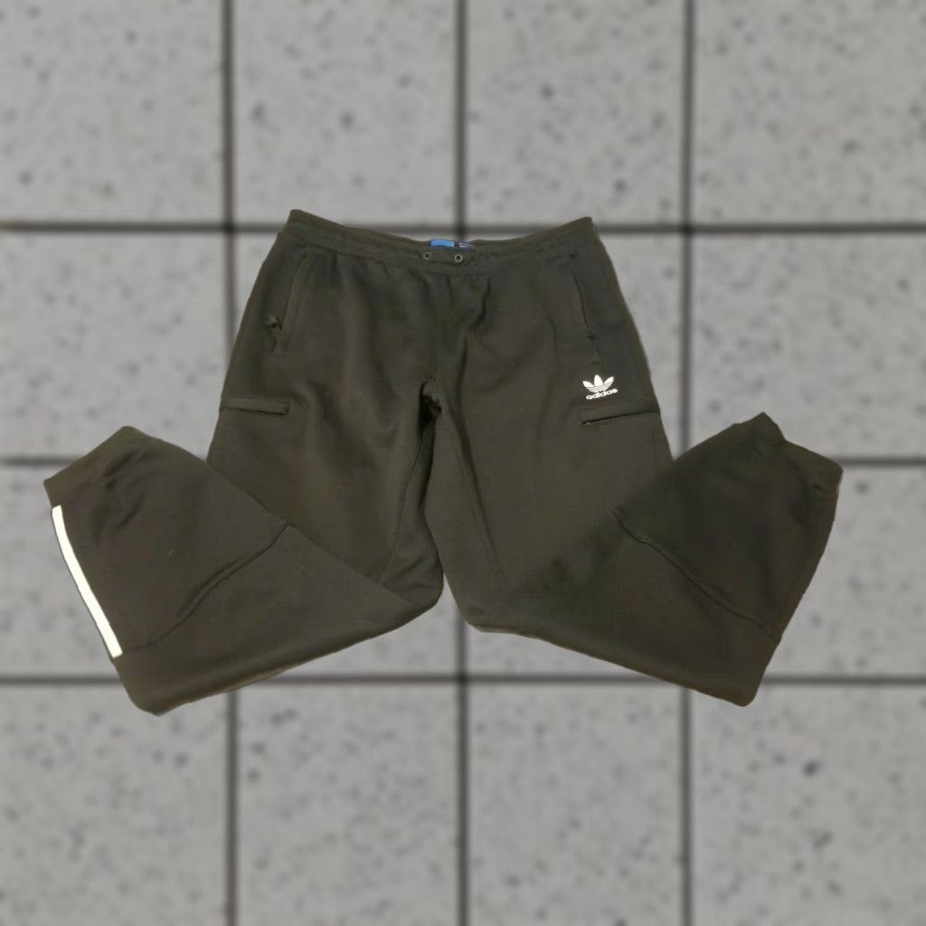 Adidas adidas Pants L Large Black Athletic Jogger Men Size US 33 - 1 Thumbnail