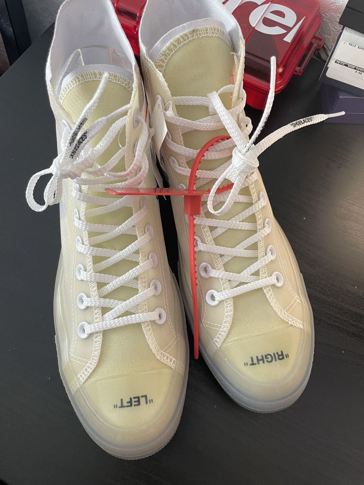 Converse × Off-White The ten Converse hi top all star Size US 8.5 / EU 41-42 - 20 Thumbnail