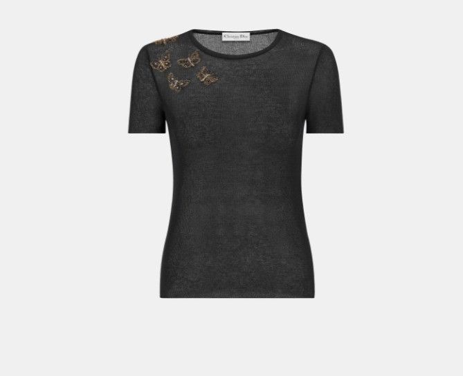 Dior o1w1db10425 444S80P Embroidered Sweater in Black Size S / US 4 / IT 40 - 1 Thumbnail