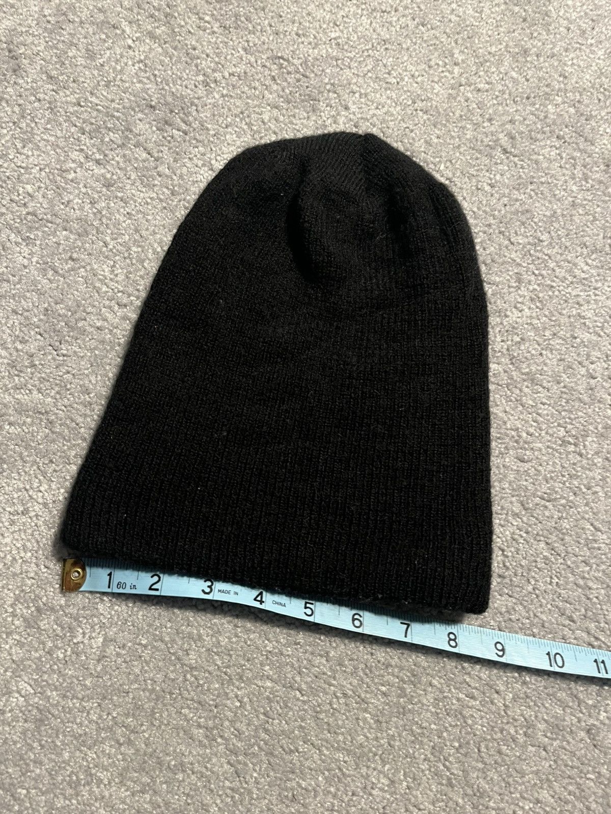 Vintage Vintage 1980s US Army Watch Wool Knit Cap Beanie Black Blank Size ONE SIZE - 6 Thumbnail