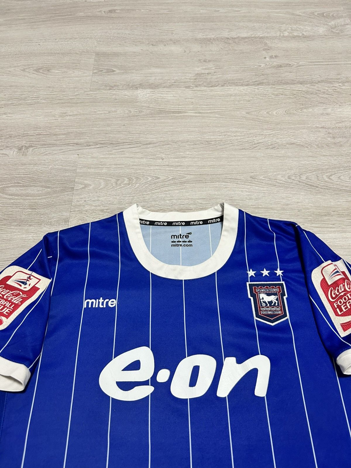 Vintage Vintage Mitre Ipswich Town 2007/08 Home shirt #14 LEE s Size US S / EU 44-46 / 1 - 2 Thumbnail