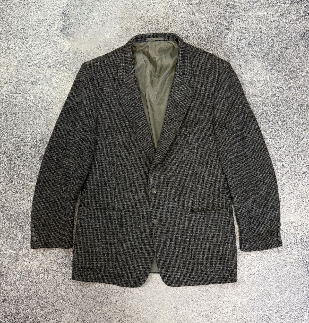 Harris Tweed Harris Tweed Blazer 100% Wool Scotland Jacket Mens L 42R Size 42R - 1 Thumbnail