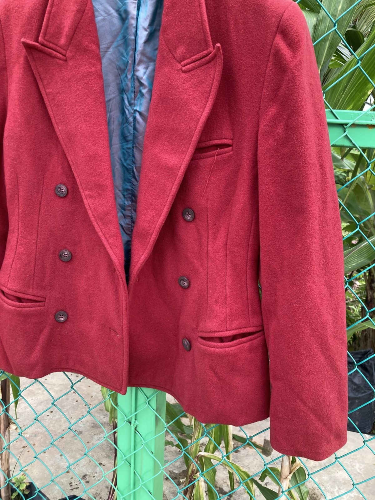 Japanese Brand Arrston Volaju Kohshin Satoh Avant Garde Red Wool Blazer Size M / US 6-8 / IT 42-44 - 22 Thumbnail