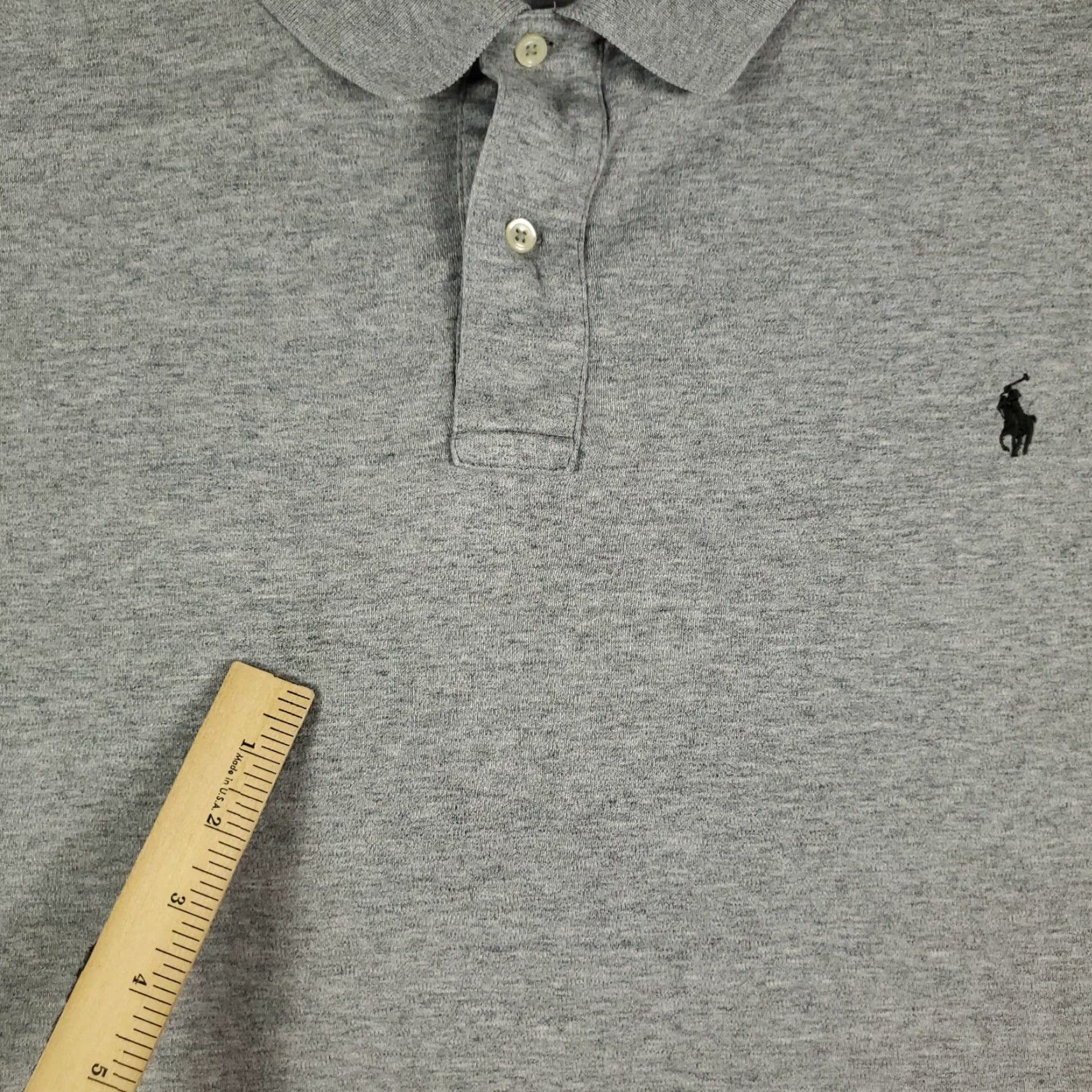 Ralph Lauren Ralph Lauren Polo Shirt Mens Size 4XB Gray Big Pony Casual Short Sleeve Shirt Big & Tall Mens Gray Polo Shirt Size US XXL / EU 58 / 5 - 4 Thumbnail