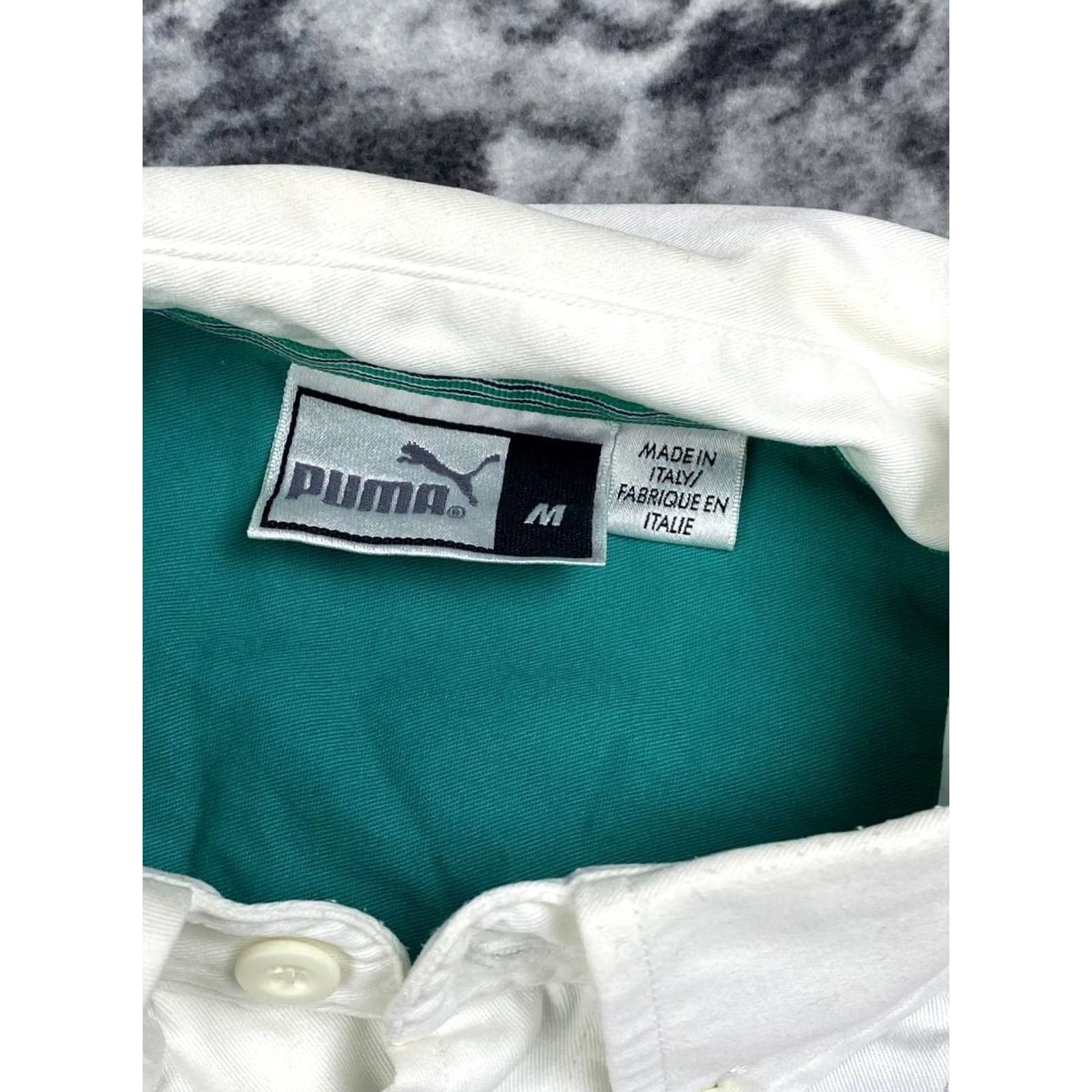 Puma VINTAGE Puma Shirt Men Size M White Short Sleeve Collared Cotton Big Logo Logo Sauber Petronas Team Red Bull Buttons Mens Size US M / EU 48-50 / 2 - 6 Thumbnail