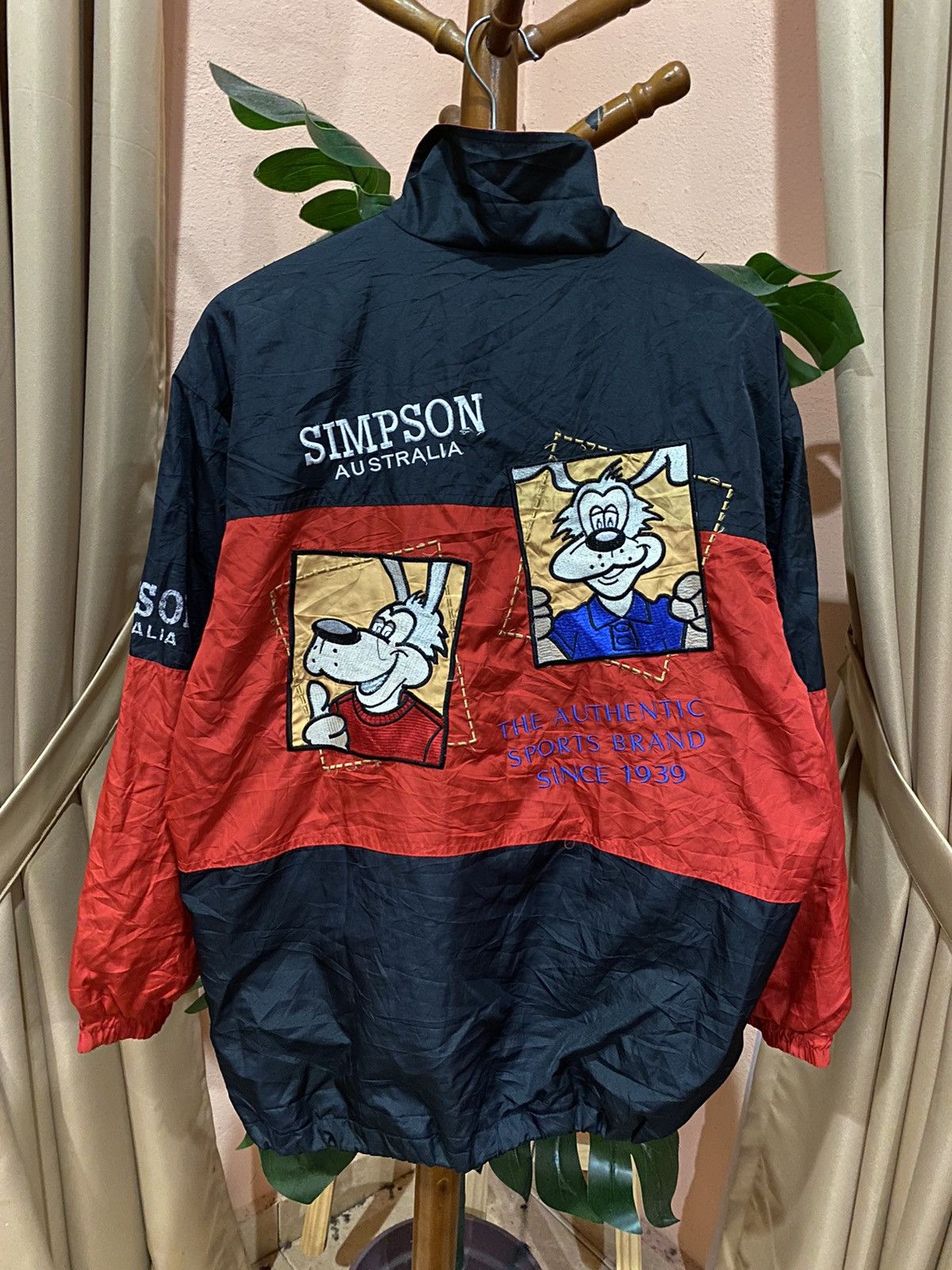 Vintage Simpson Australia Retro Sports Windbreaker – Cartoon Design Size US M / EU 48-50 / 2 - 8 Thumbnail