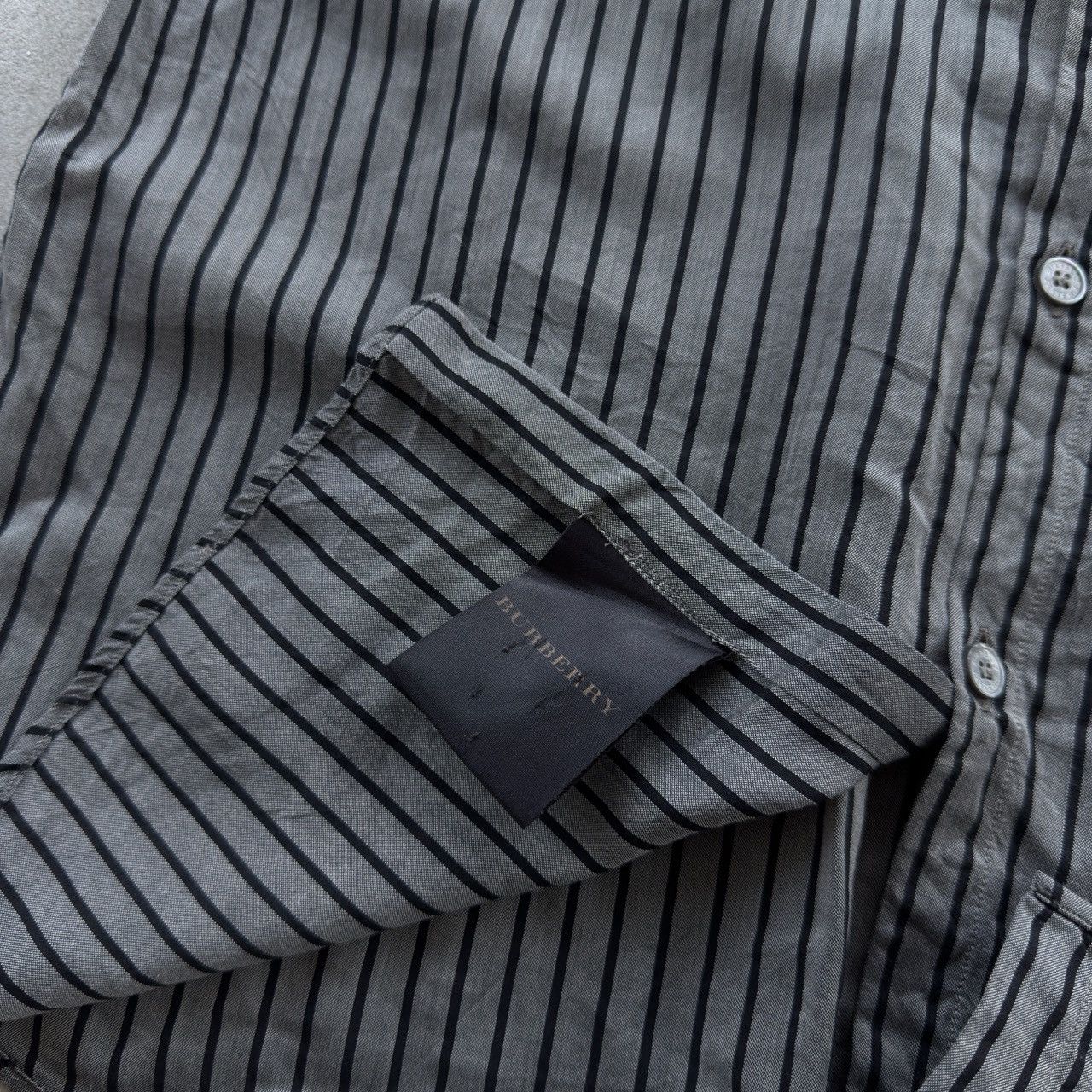 Burberry Vintage 90s Burberry Striped Preppy Button Ups Shirt Y2K Size US L / EU 52-54 / 3 - 6 Thumbnail