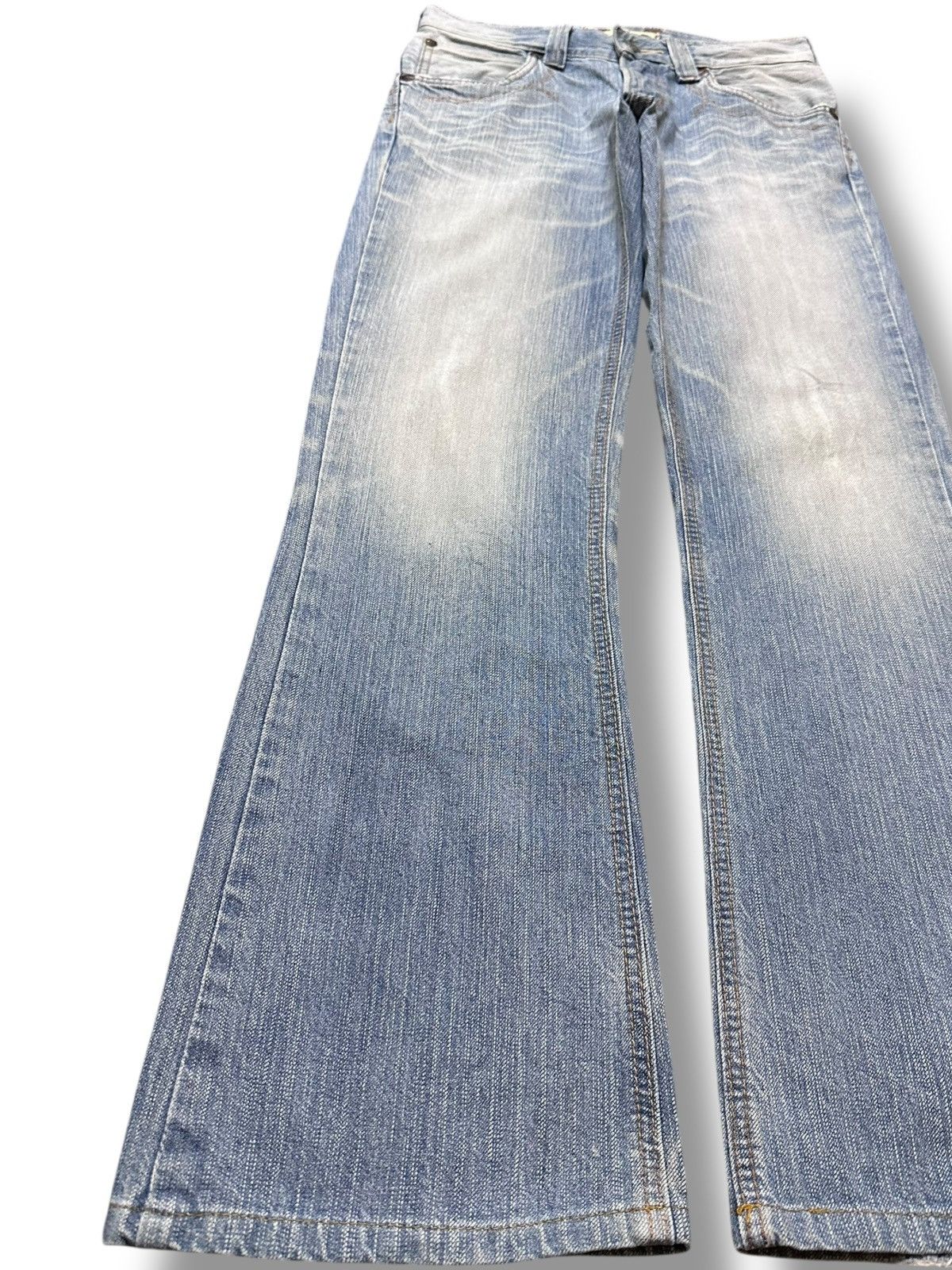 Edwin Vintage Edwin XV Flare Bootcut Faded Wash Denim Size US 29 - 3 Thumbnail