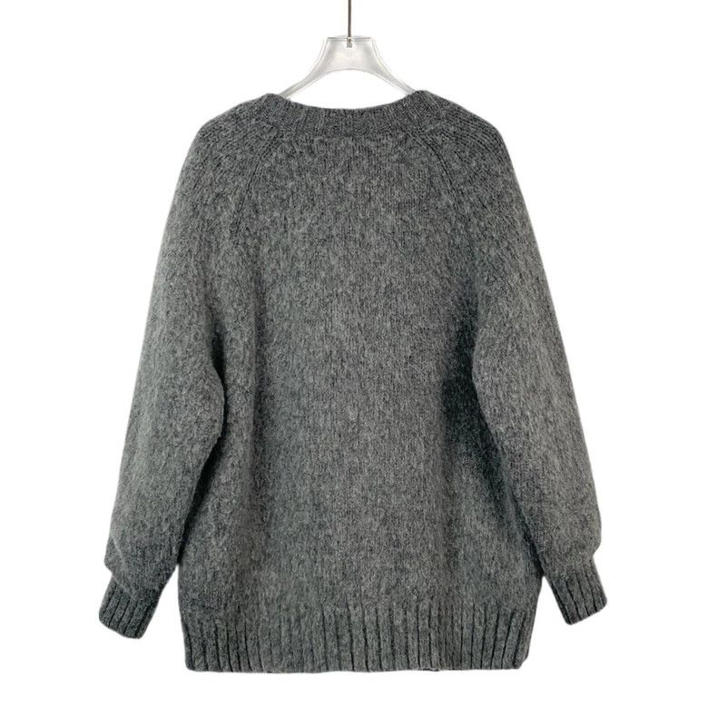 Prada Prada Size 38 Gray diamond-button knitted cardigan jacket s Size US XXS / EU 40 - 2 Thumbnail