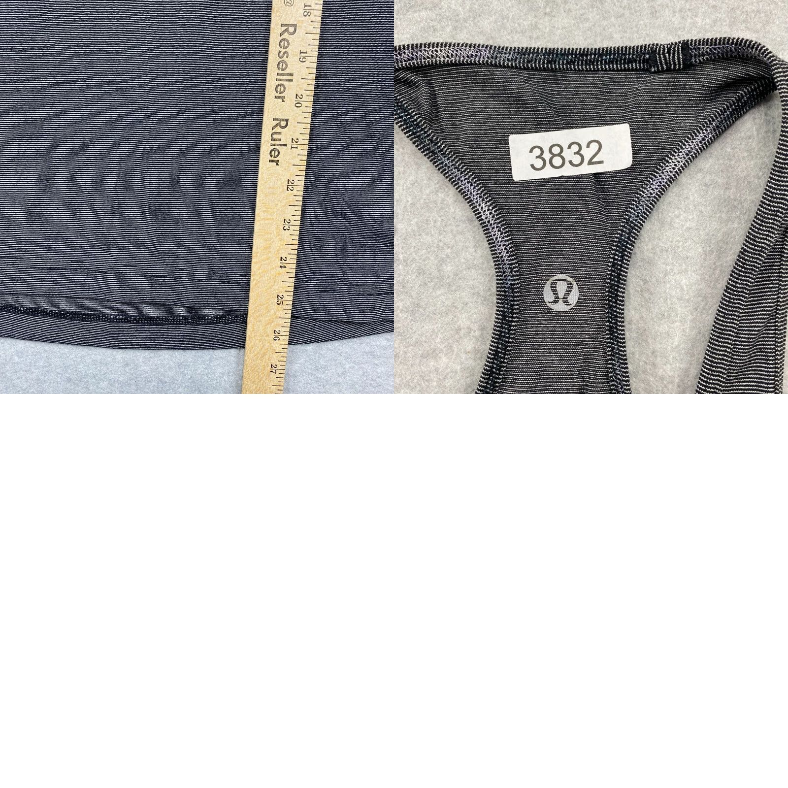 Lululemon Lululemon Cool Racerback Tank Womens 6 Black Striped Stretch Pullover Active Size M / US 6-8 / IT 42-44 - 8 Thumbnail