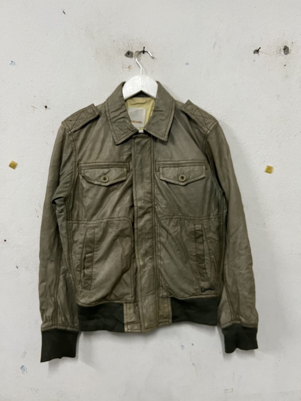 Diesel Vintage Diesil Leather Jacket Size US S / EU 44-46 / 1 - 1 Thumbnail