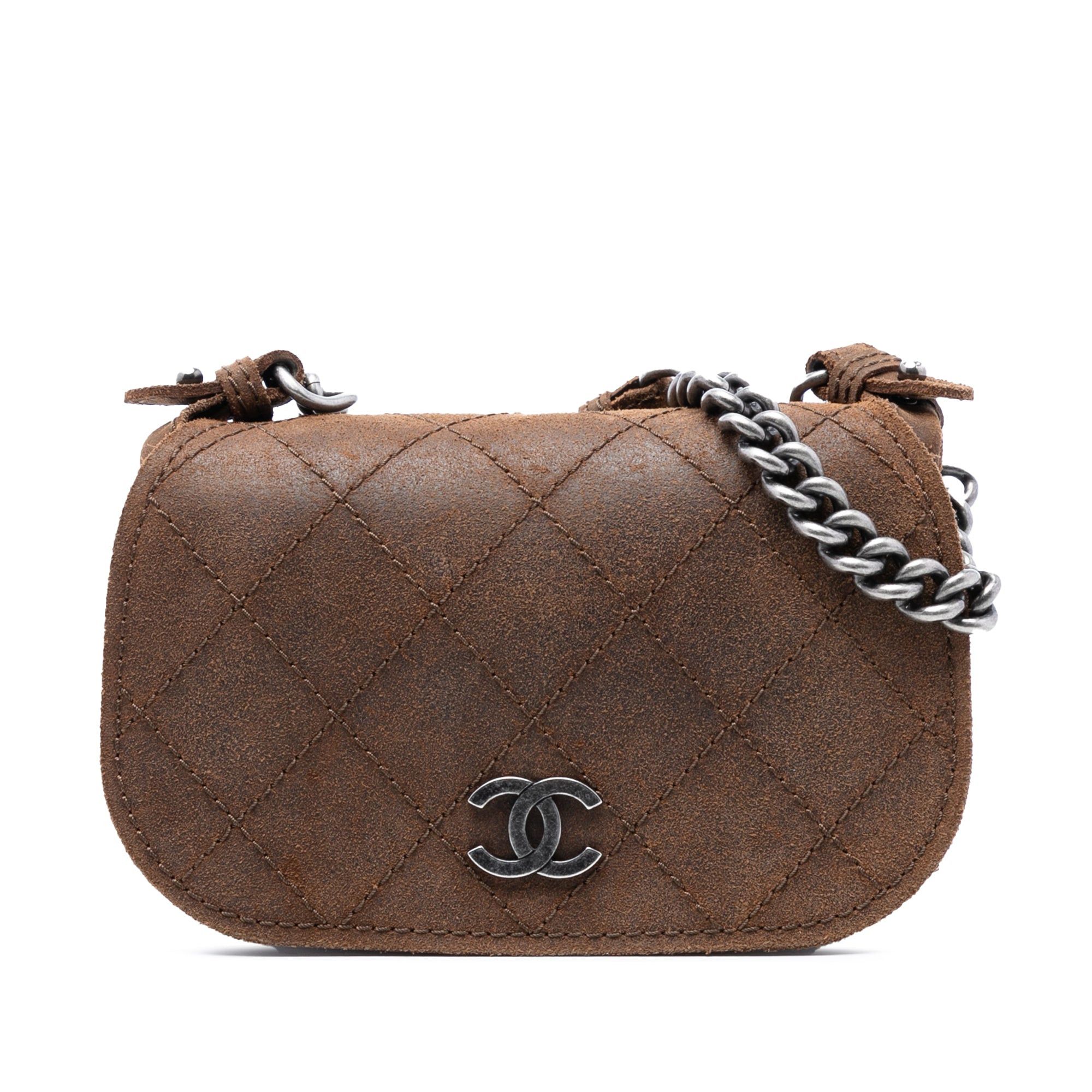 Paris Edinburgh Mini Quilted Suede Highlander Flap