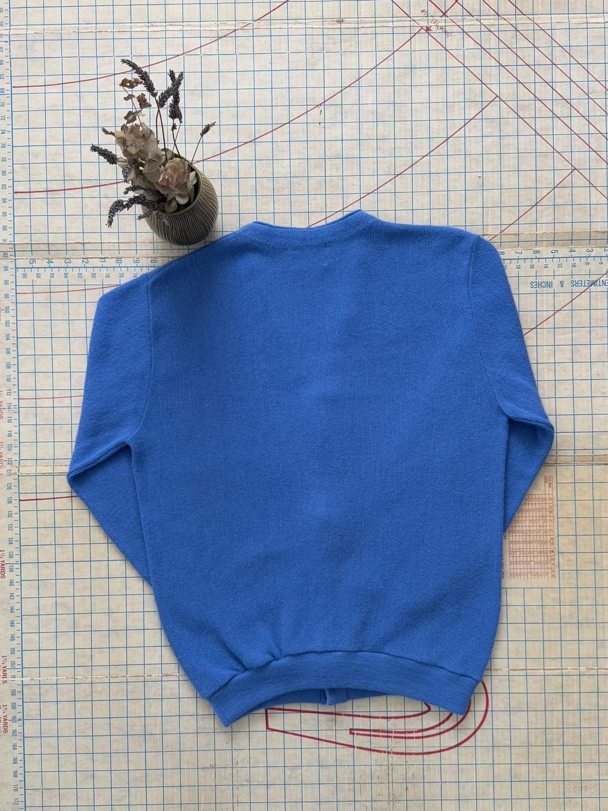 Jantzen × Vintage Vintage Jantzen Knit Cardigan Sweater Blue Mens Size Large Size US L / EU 52-54 / 3 - 9 Thumbnail