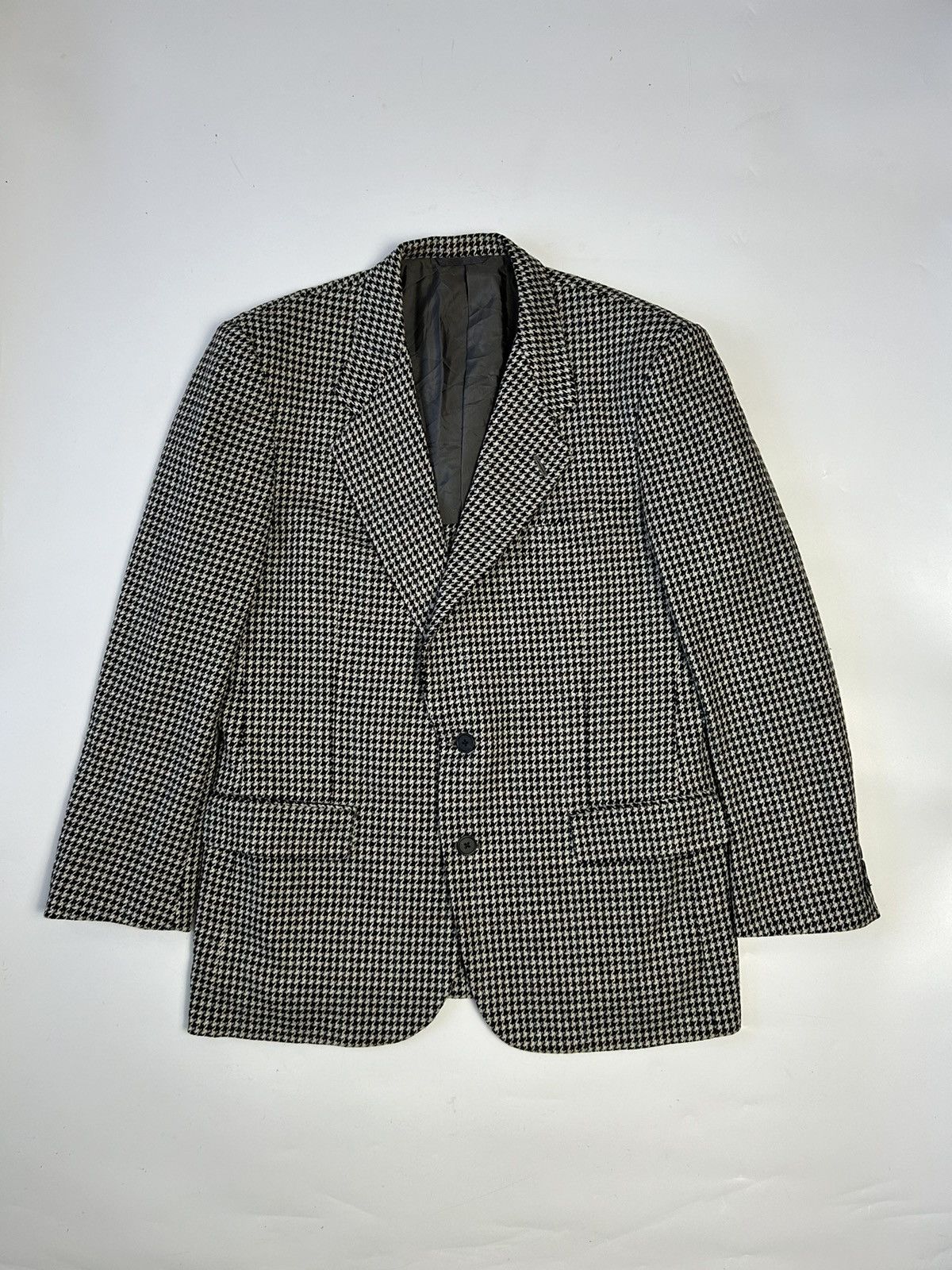 Designer × Pierre Cardin PIERRE CARDIN WHITE AND BLACK BLAZER Size 38L - 1 Thumbnail