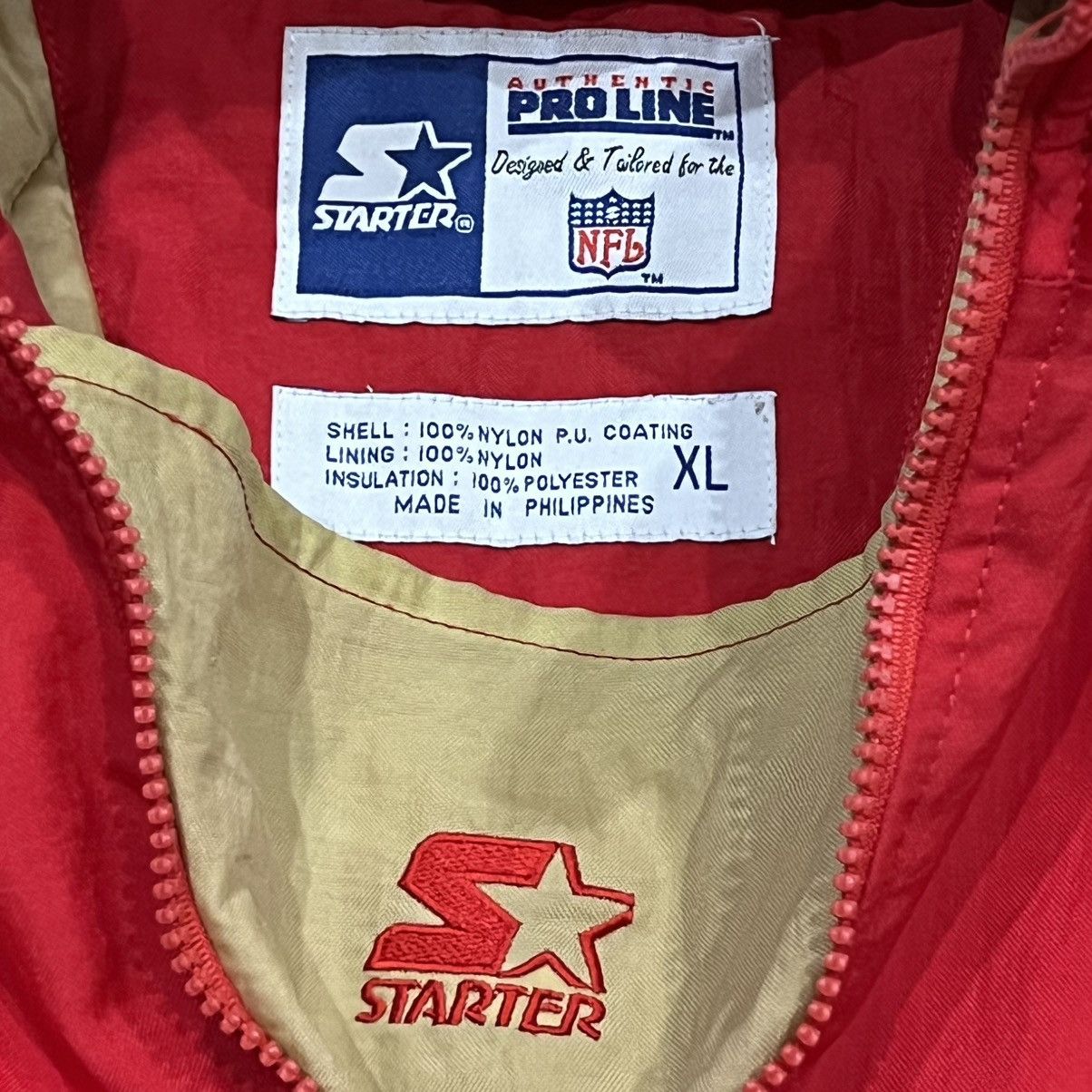 Starter Vintage San Francisco 49ers Starter 1/4 Zip Pullover XL Size US XL / EU 56 / 4 - 3 Thumbnail