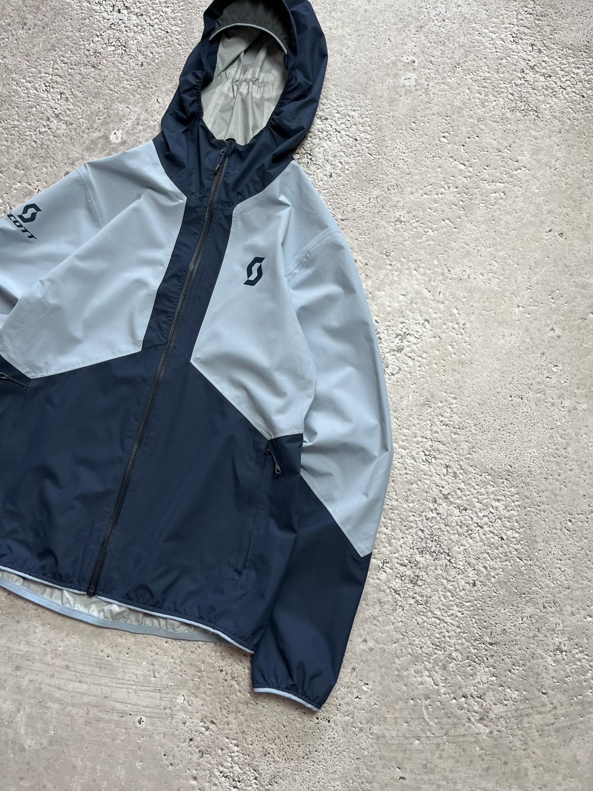 Other Scott Waterproof Shell Jacket Navy Gray M – Outdoor Hiking Size US M / EU 48-50 / 2 - 2 Thumbnail