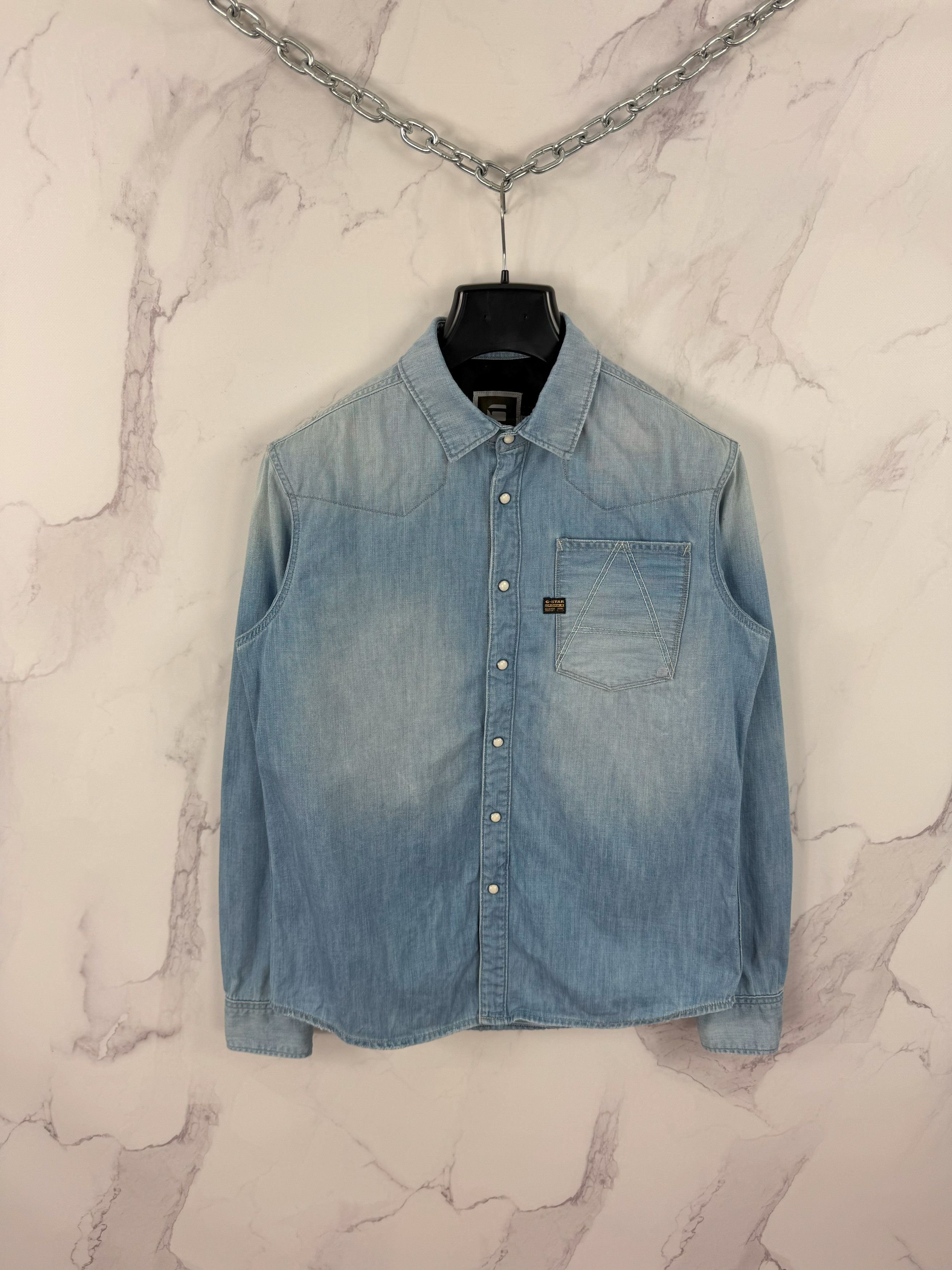 G-Star G-Star Raw Long Sleeve Denim Shirt Utility Style Size L Size US L / EU 52-54 / 3 - 1 Thumbnail