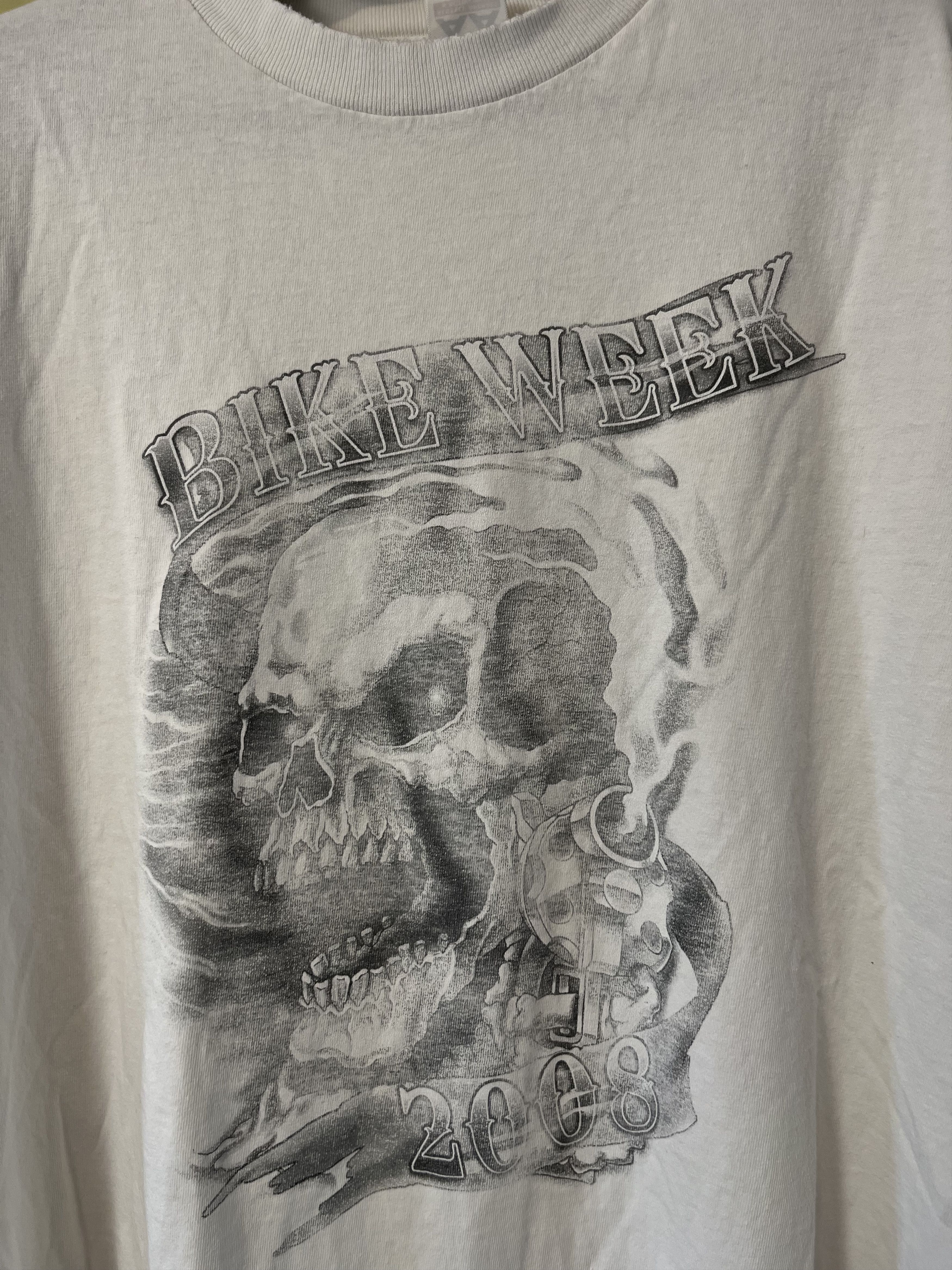 Affliction × Vintage Vintage 2008 Bike Week Daytona Beach Skull Harley Davidson Size US XL / EU 56 / 4 - 3 Thumbnail
