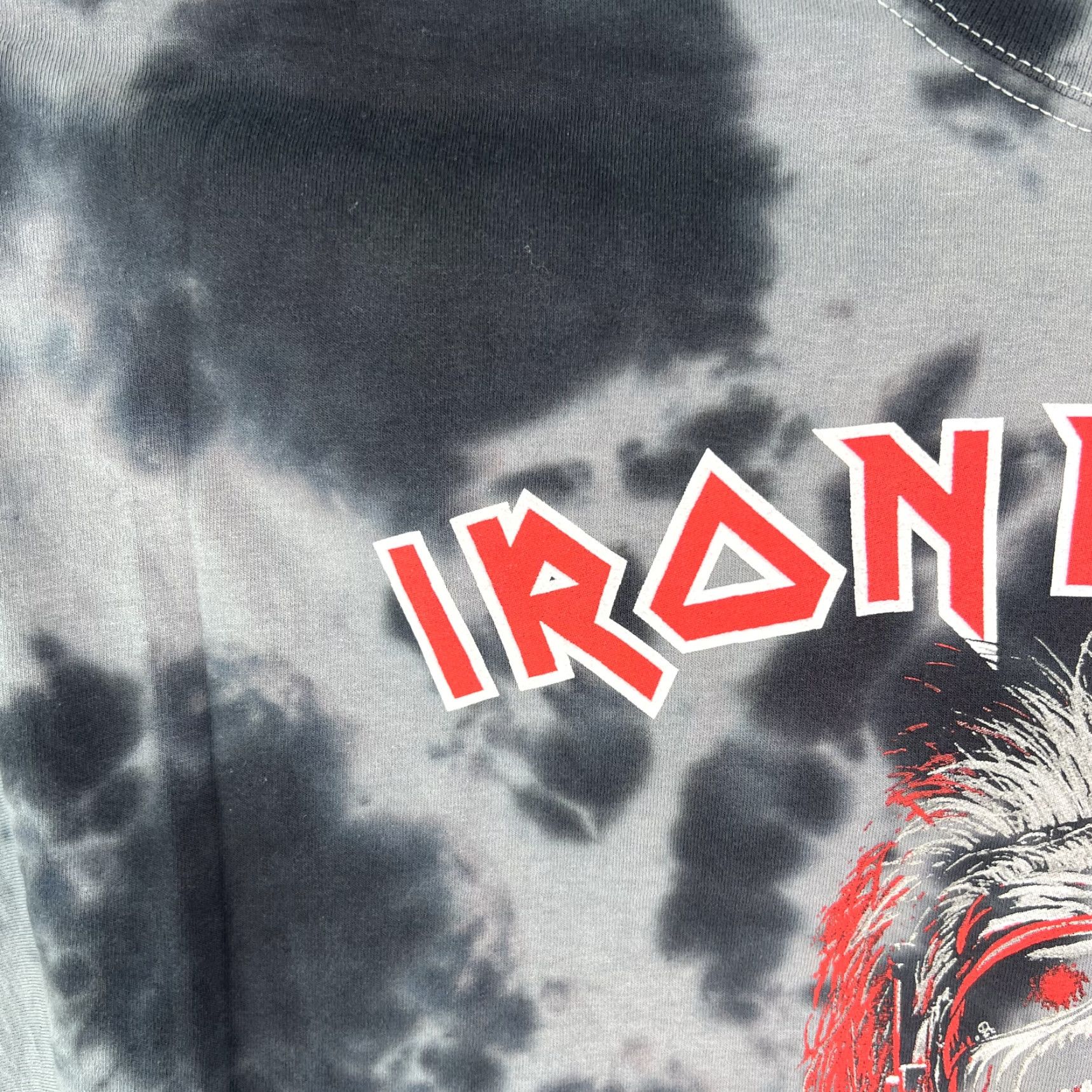 Area Iron Maiden T Shirt Mens Size Large Gray Tie Dye Short Sleeves Dead One A Real Size US L / EU 52-54 / 3 - 5 Thumbnail